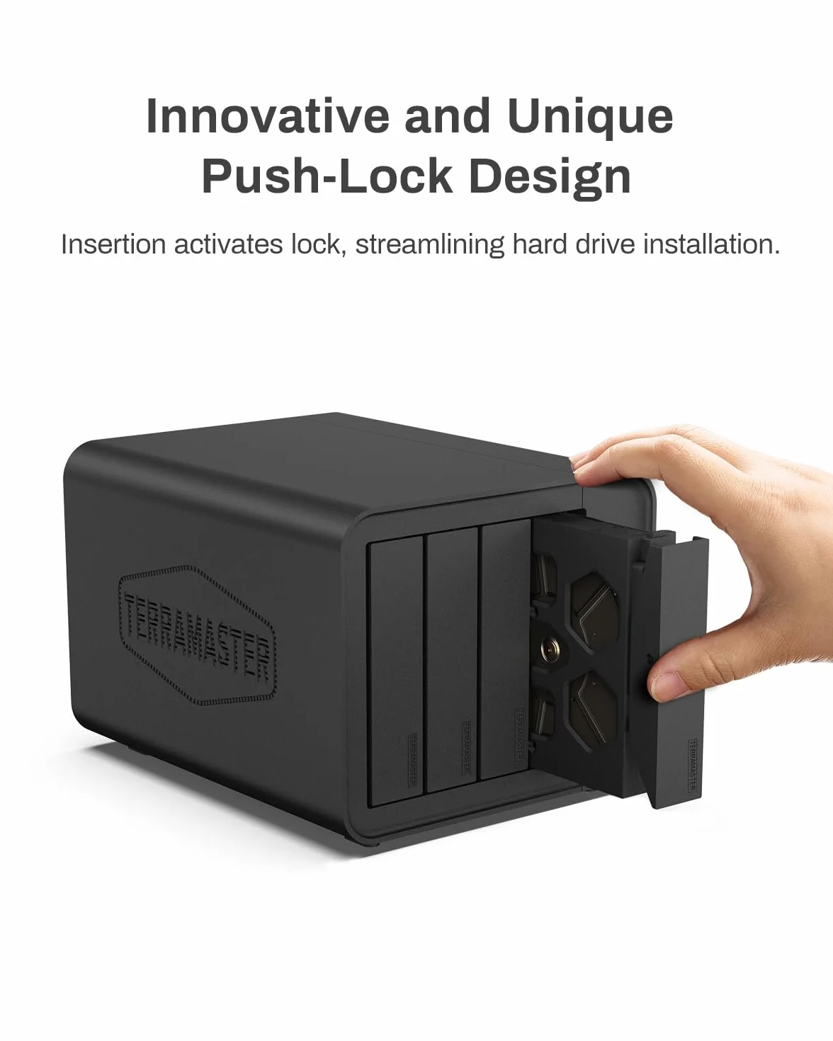 TERRAMASTER D4-320 Zewnętrzna obudowa dysku twardego - 4 kieszenie USB 3.2 Gen2 10 Gb/s typu C z możliwością wymiany na gorąco pamięć USB Plug and Play (bez dysku/NO RAID)