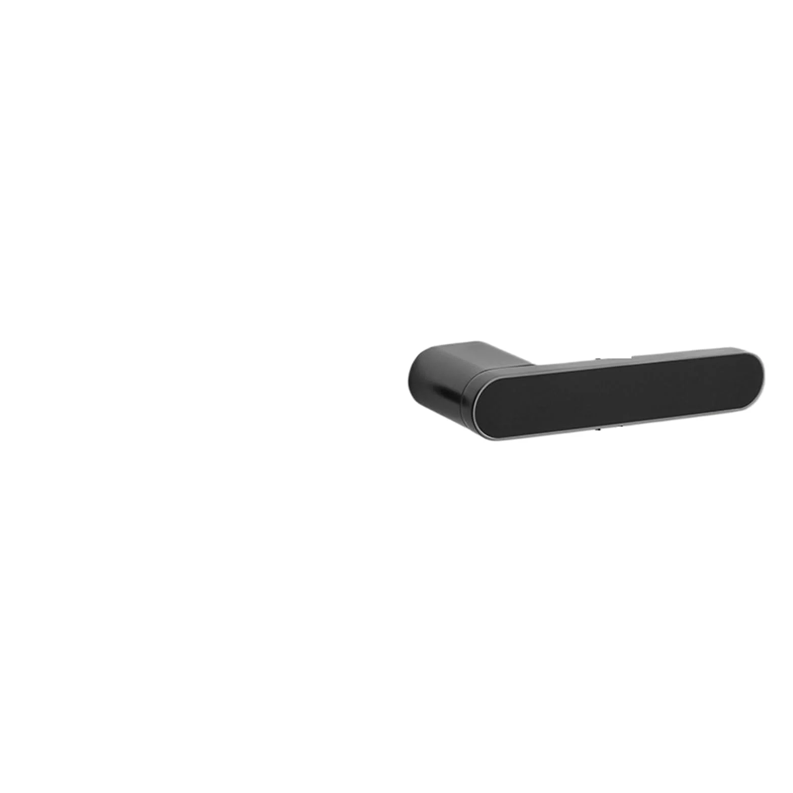 Biały minimalistyczny magnetyczny cichy zamek do drzwi z litego drewna | Minimalistyczny magnetyczny do sypialni, cichy, lite drewno, ekologiczny, biały uchwyt (35 szarych, 35-50 mm, bez klucza)