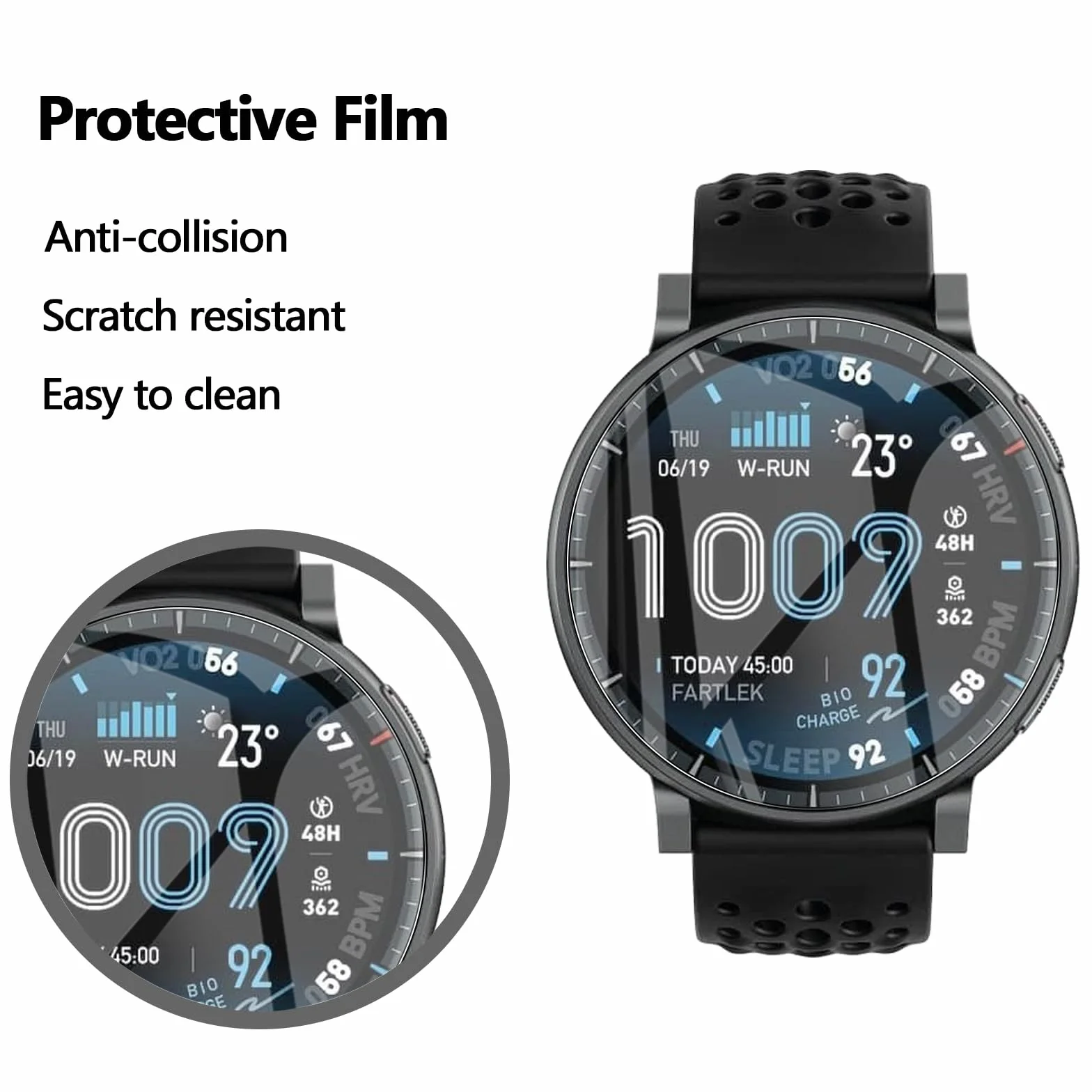 Ochraniacz ekranu do Amazfit Active MAX 4-pak TPU folia ochronna