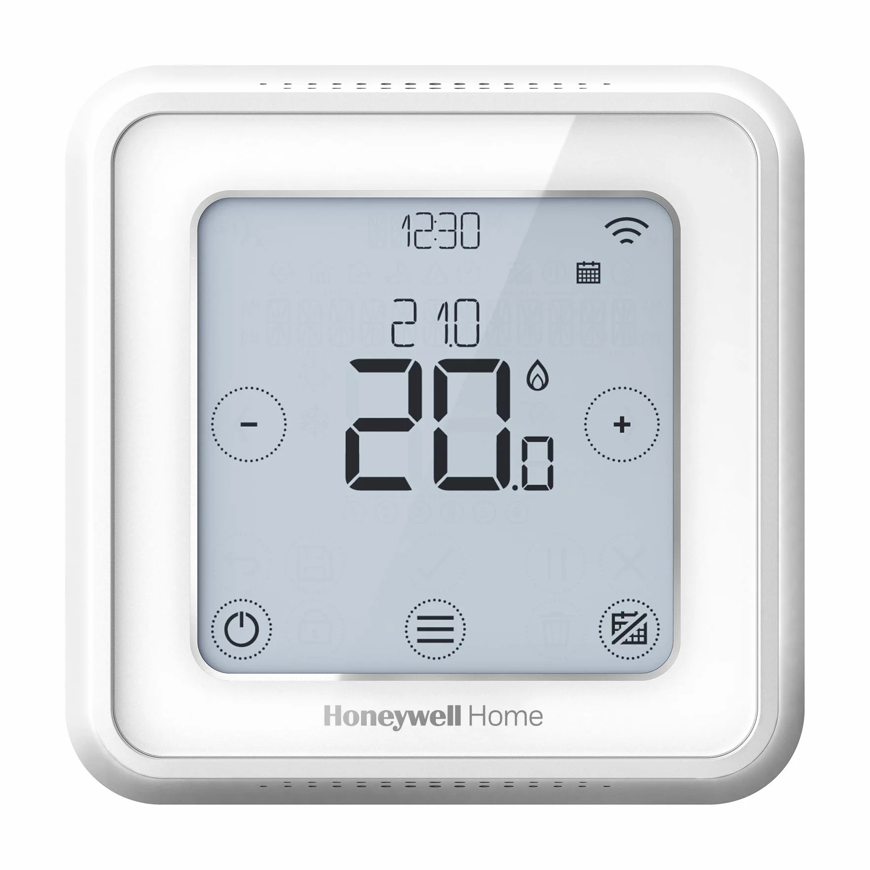 Honeywell Home Y6R910WF6068 Blanc T6 inteligentny termostat WiFi, połączenie z aplikacją dla większej oszczędności i wydajności. Kompatybilny z Apple HomeKit, Google Home, Amazon Alexa i IFTTT, biały, 103 x 103 mm