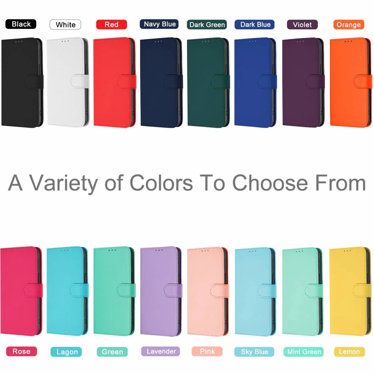 Etui na iPhone'a 11, wysokiej jakości etui ze skóry PU [przegródki na karty] portfel etui ochronne, odporne na wstrząsy etui na telefon iPhone 11 (lawenda)
