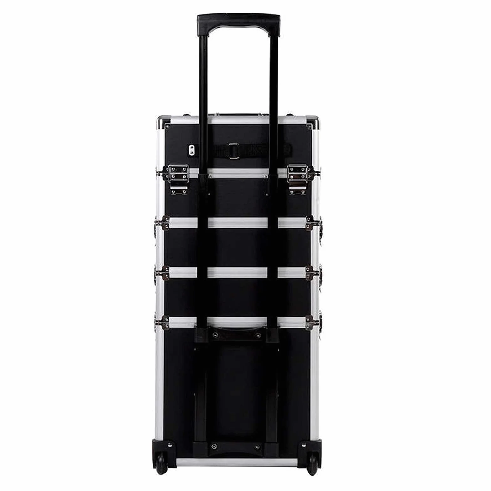 Skrzynki narzędziowe Przenośna skrzynka narzędziowa z kołami Uroda Travel Schowek Wózek do przechowywania Wózek wielofunkcyjny Rama aluminiowa Zdejmowana 4 w 1 Toolbox Przenośna skrzynka narzędziowa