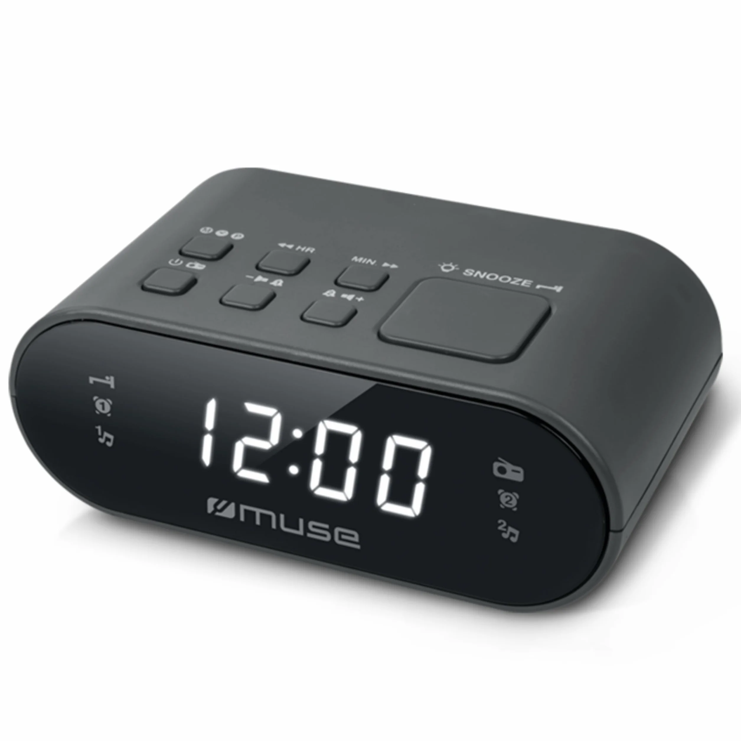 Radiobudzik MUSE M-10 CR Czarny