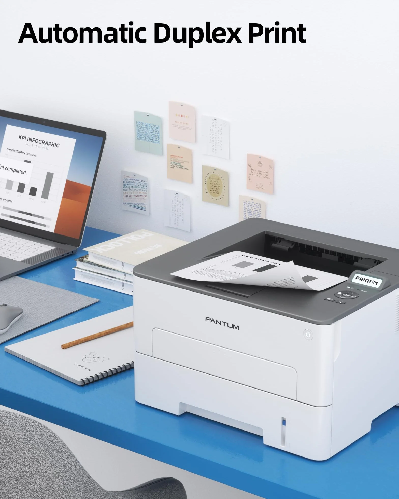 PANTUM P3018DW Drukarka laserowa Wi-Fi czarno-biała automatyczny dupleks 30 PPM A4