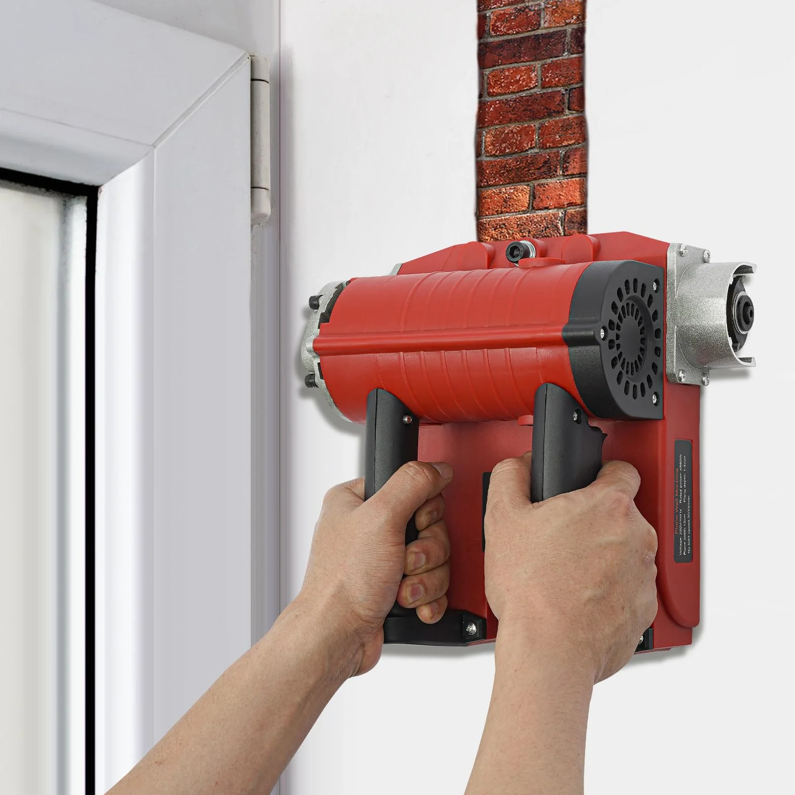 Elektryczna strugarka ścienna, strug elektryczny, strug ręczny 4580 W, 3500 obr./min, przenośna strug elektryczny, regulowana głębokość cięcia 1-4 mm, frezarka do betonu