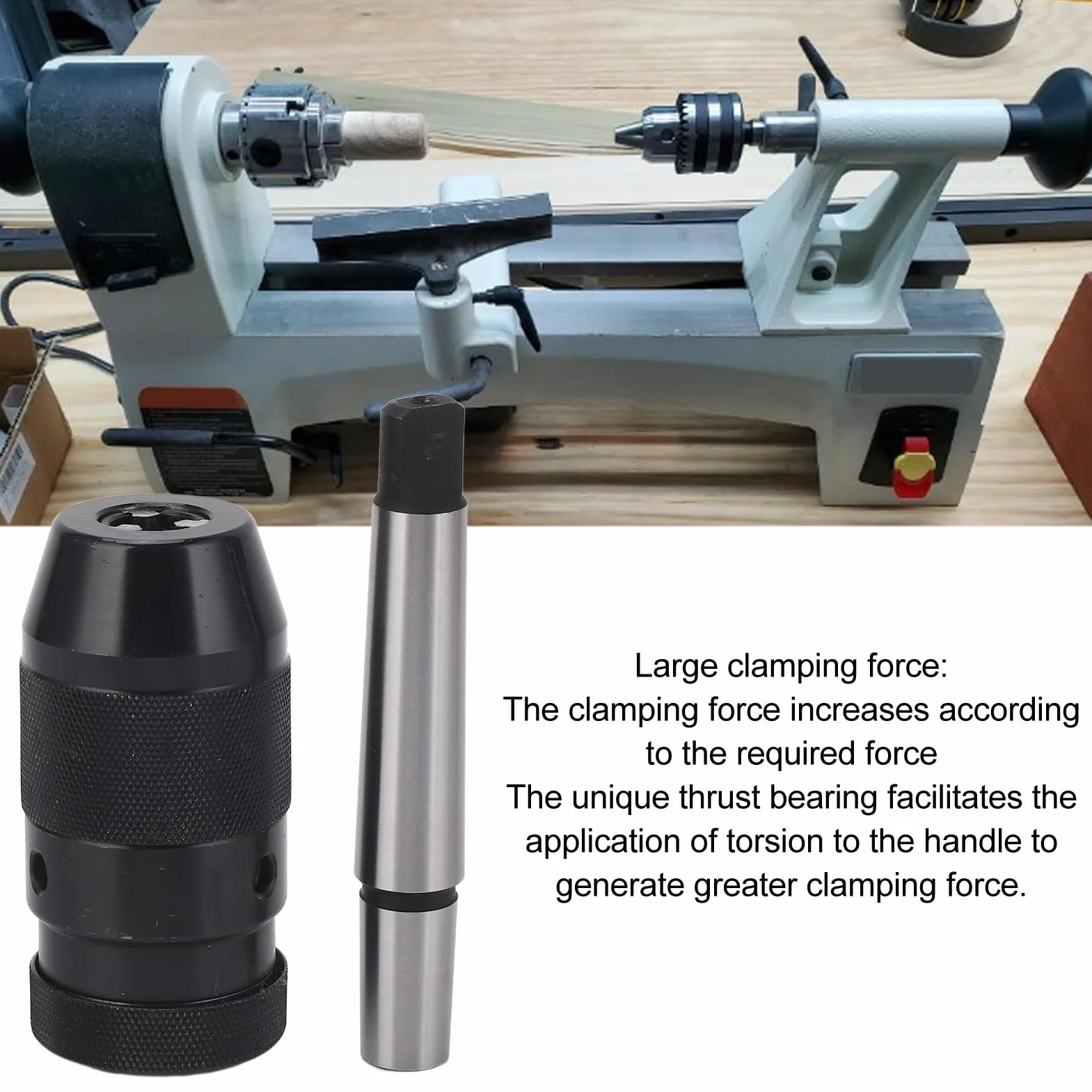 Samozaciskowe wiertło Chuck B16 High Carbon Steel 1 do 13 mm z drążkiem przedłużającym MT2 do tokarek i wiertarek