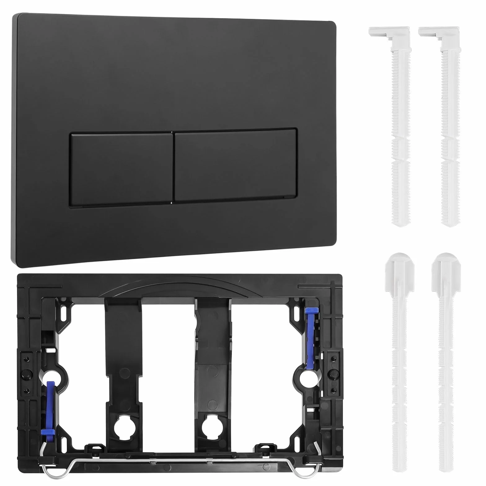 Płyta sterująca, panel WC, części zamienne do zbiornika Geberit Sigma, panel sterujący do podwójnego spłukiwania dla zbiornika Geberit Sigma 01, 20, 30, 50, UP300, UP320 (Czarny)