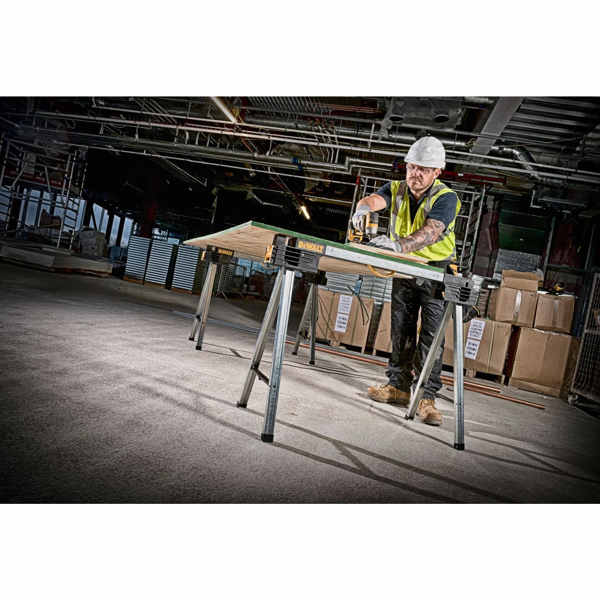 Dewalt DWST1-75676 Stojak Roboczy Srebrny Czarny 2 Sztuki