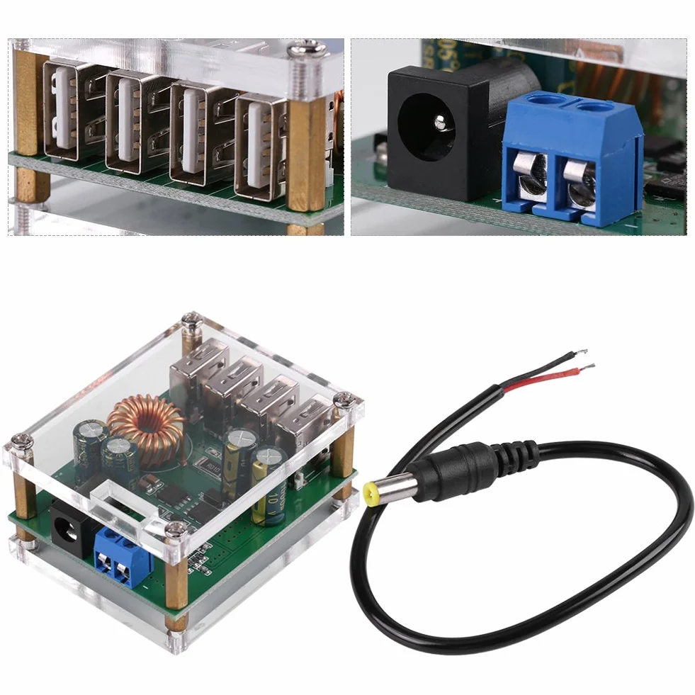 Konwerter DC-DC Step-Down 7-60 V do 5 V 5 A 4 USB wyjście