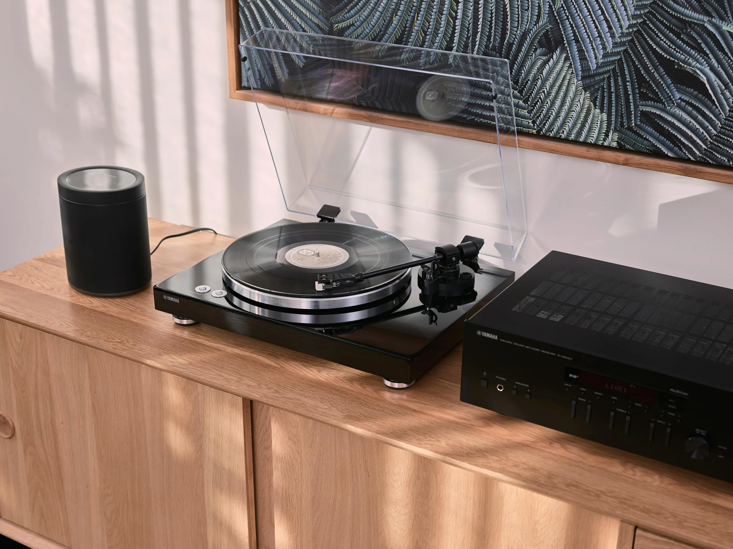 Yamaha TT-S303 gramofon taśmowy wbudowany przedwzmacniacz wyjście Phono Linea czarny