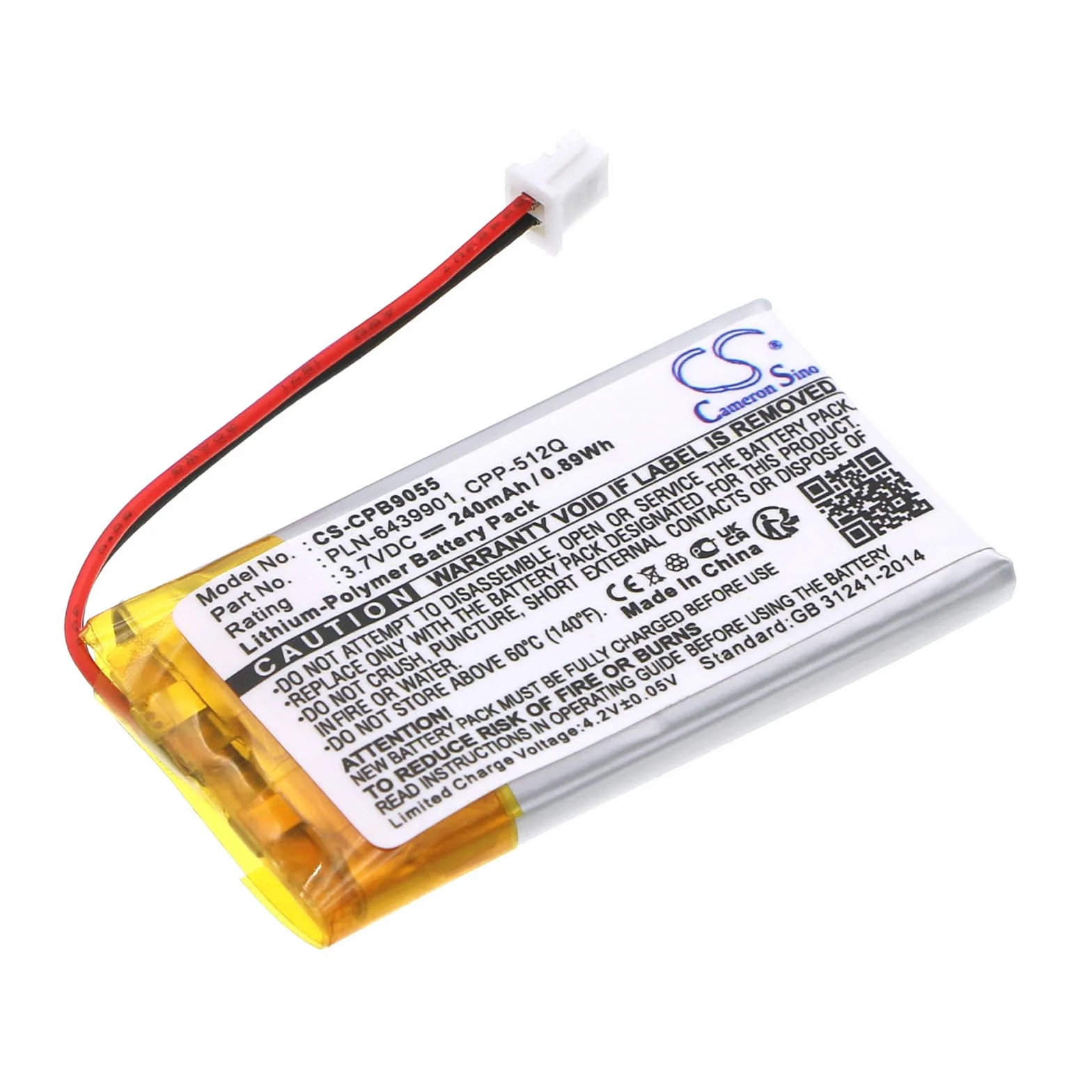 Plantronics 65358-01 Bateria Li-poly 3.7V 300mAh kompatybilny