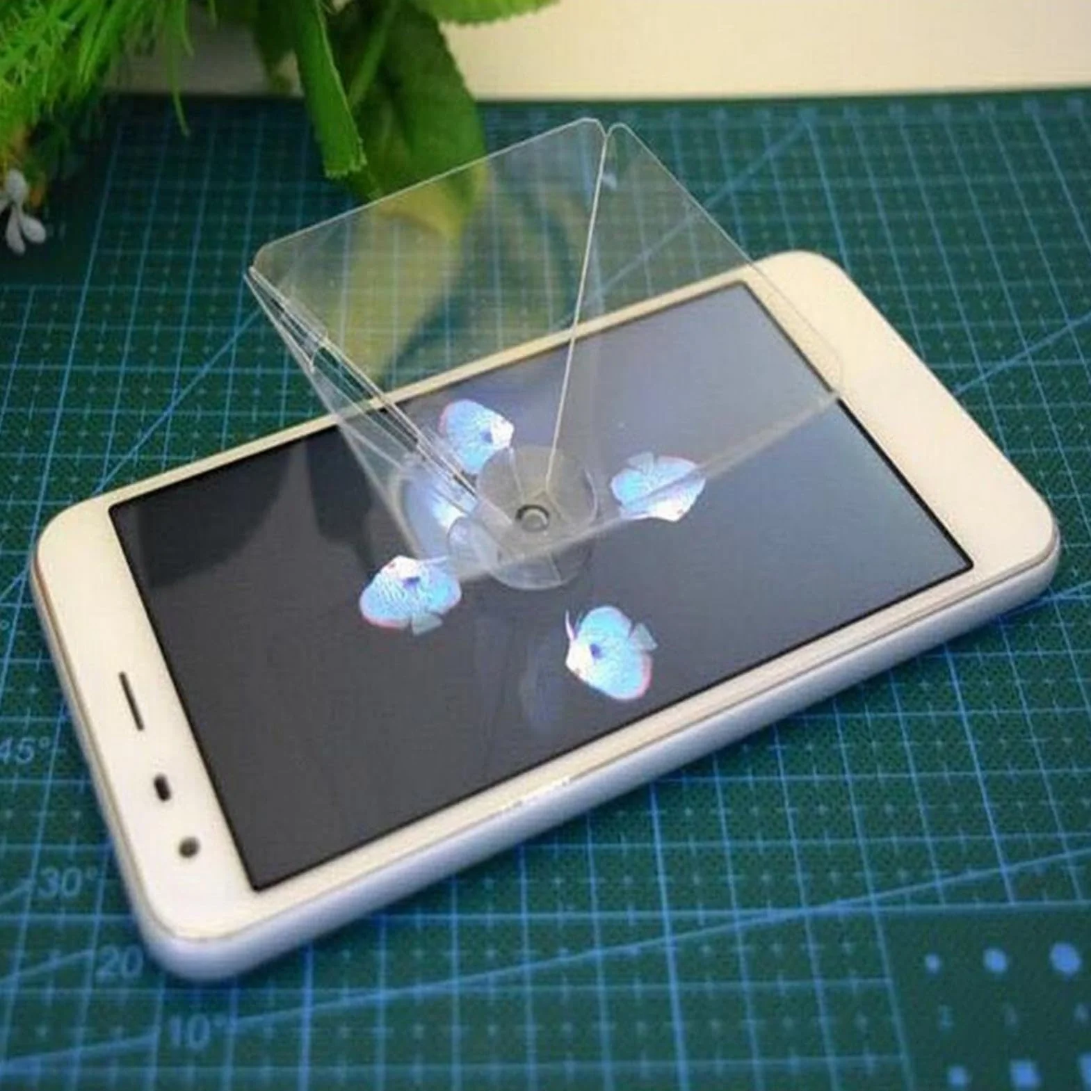 Hologram projektor piramida wyświetlacz 7 x 7 x 4 cm