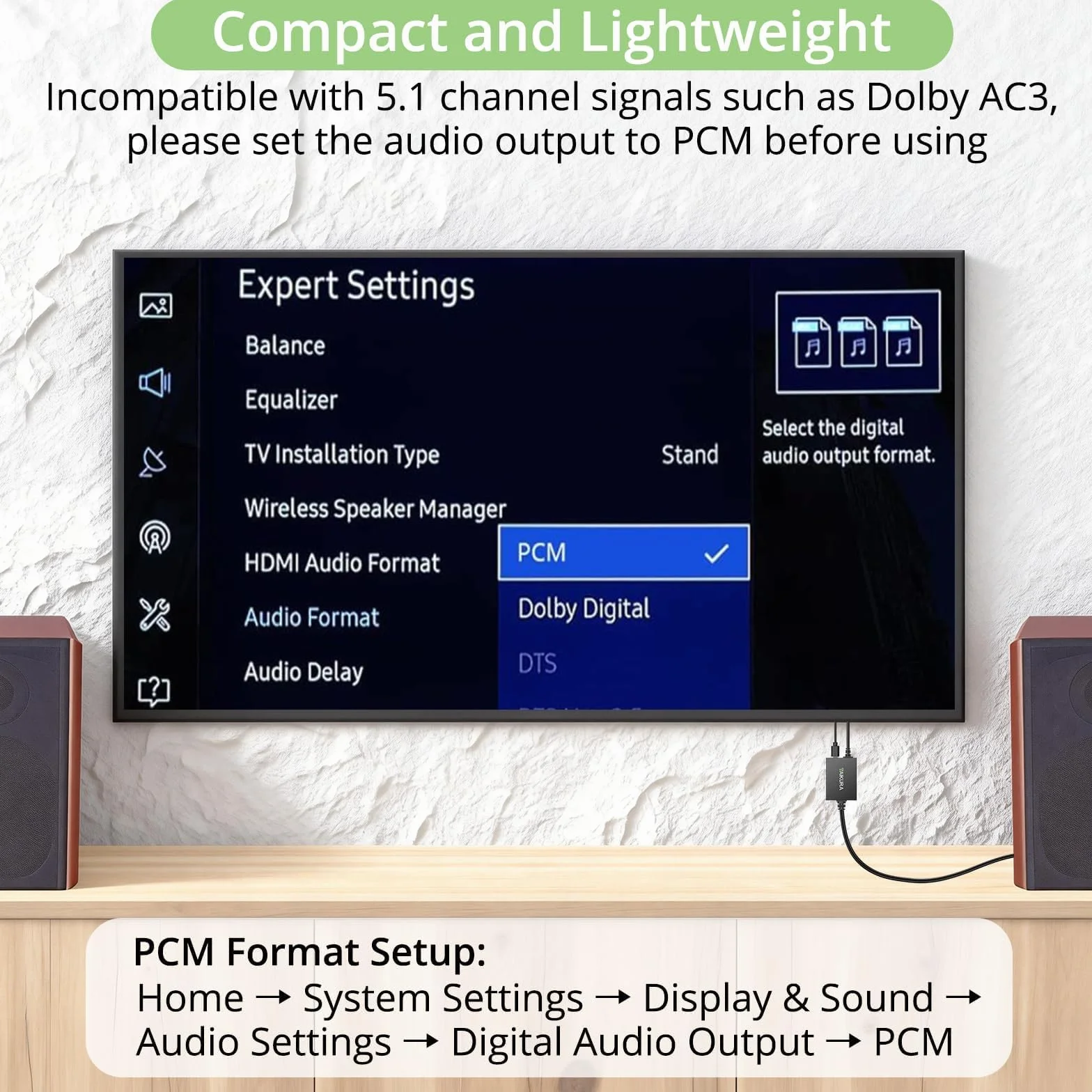 192kHz konwerter audio analogowy cyfrowy SPDIF na RCA DAC 0,8 m 1 m kabel optyczny do HDTV DVD