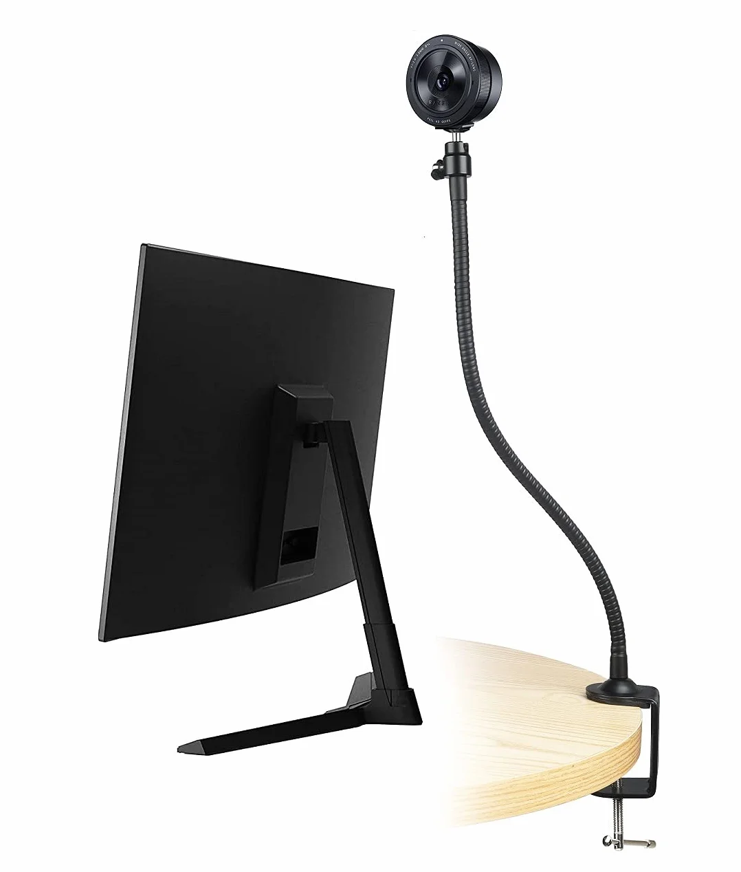 Uchwyt do kamery internetowej z zaciskiem, kompatybilny z Razer Kiyo, Kiyo Pro, Kiyo X