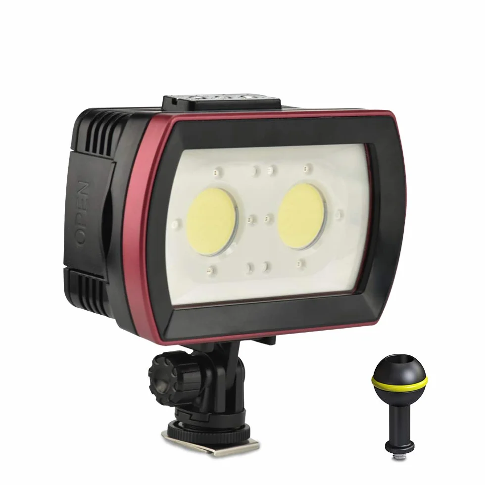 Sea frogs IPX8 wodoodporna lampa LED do aparatu, światło do fotografii i wideo, 3500 lm, do nurkowania, 40 m, oświetlenie do fotografii podwodnej