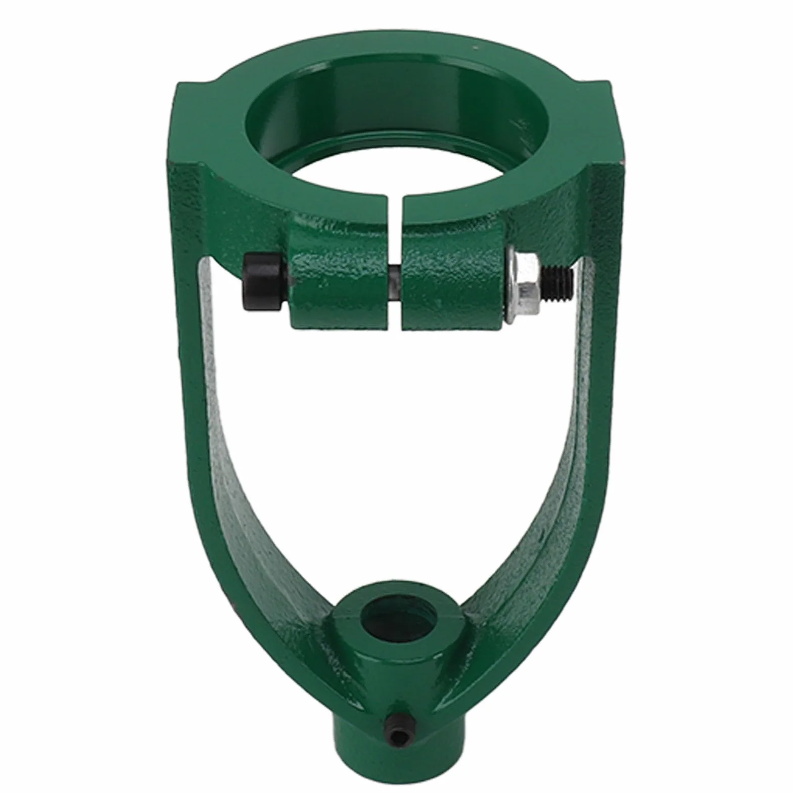 Aramox Konwerter Czopa Kwadratowego Lokalizator Wiertarki Stołowej ze Stali Przystawka do Dłutowania Wysokość 18 Cm Średnica Otworu 6,5 Cm do Obróbki Drewna Cięcie Czopa Kwadratowego i Konfiguracja