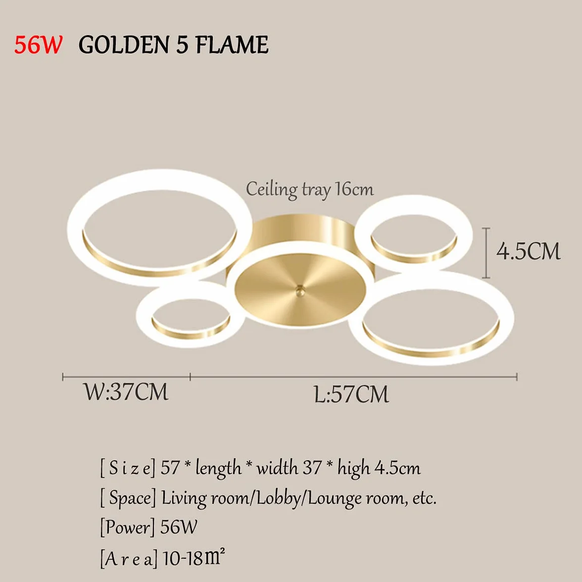 Nowoczesna lampa sufitowa LED do salonu z pilotem ściemniane oświetlenie sypialni lampy sufitowe okrągły pierścień projekt zawieszenie kuchnia restauracja żyrandol metalowy,5 rings