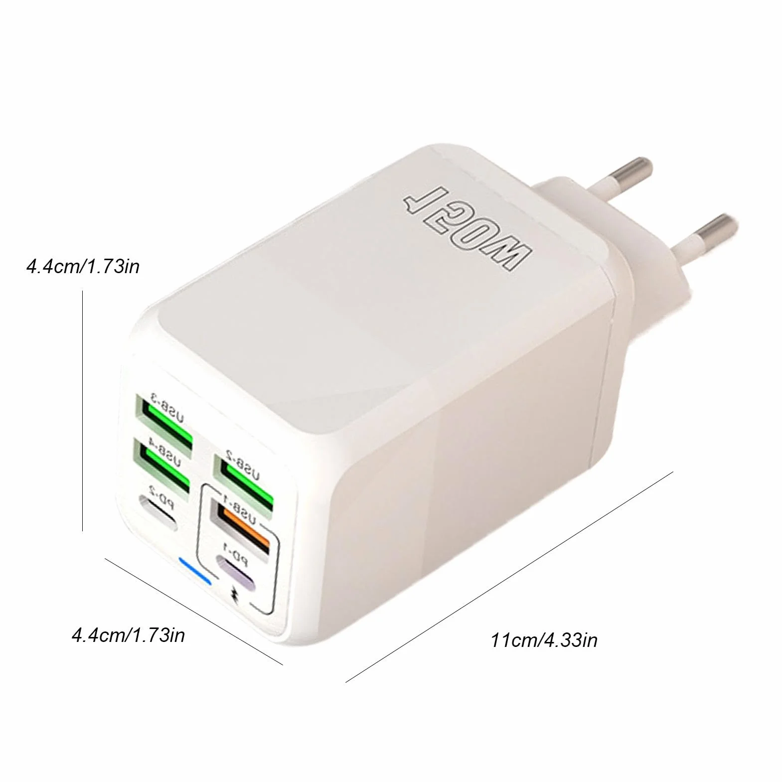 Adapter kostkowy USB 150 W szybkie ładowanie koncentrator MultiUSB