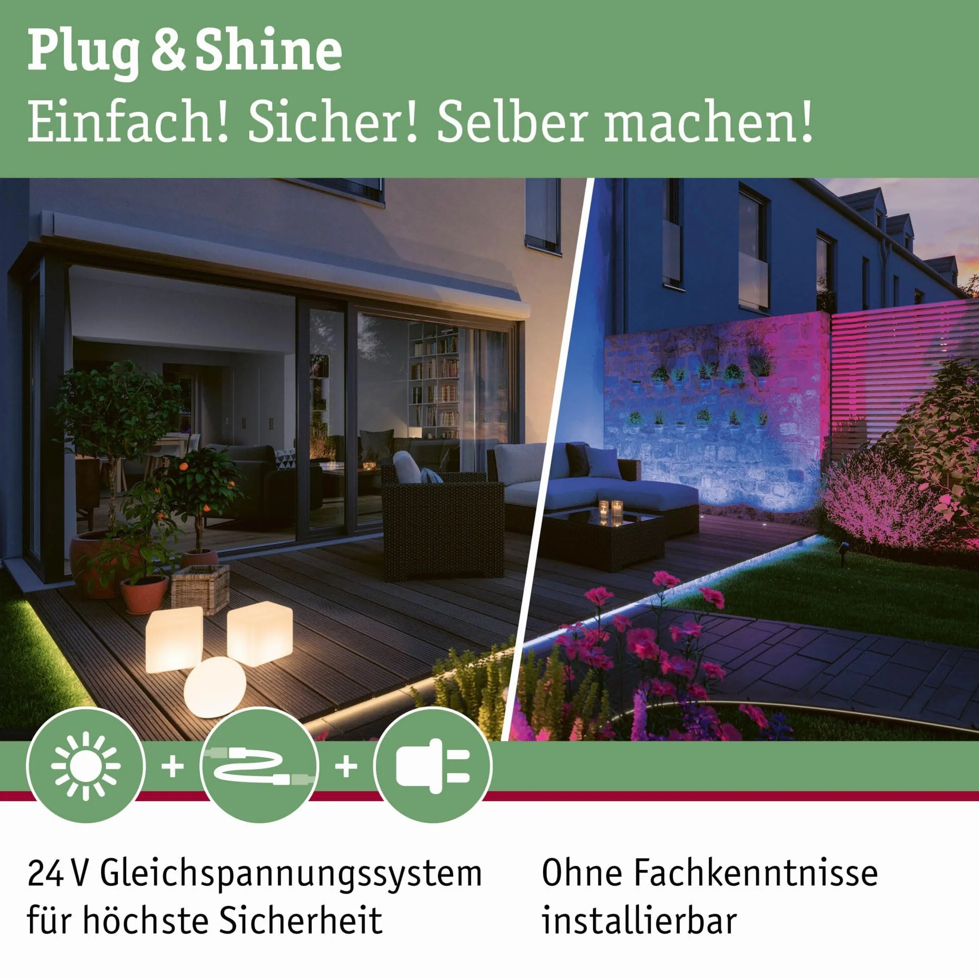 Paulmann 93951 Plug & Shine Floor Mini IP67 3000K 2,5W 24V 93951 oprawa dogruntowa LED ośw. zewnętrzne reflektor gruntowy
