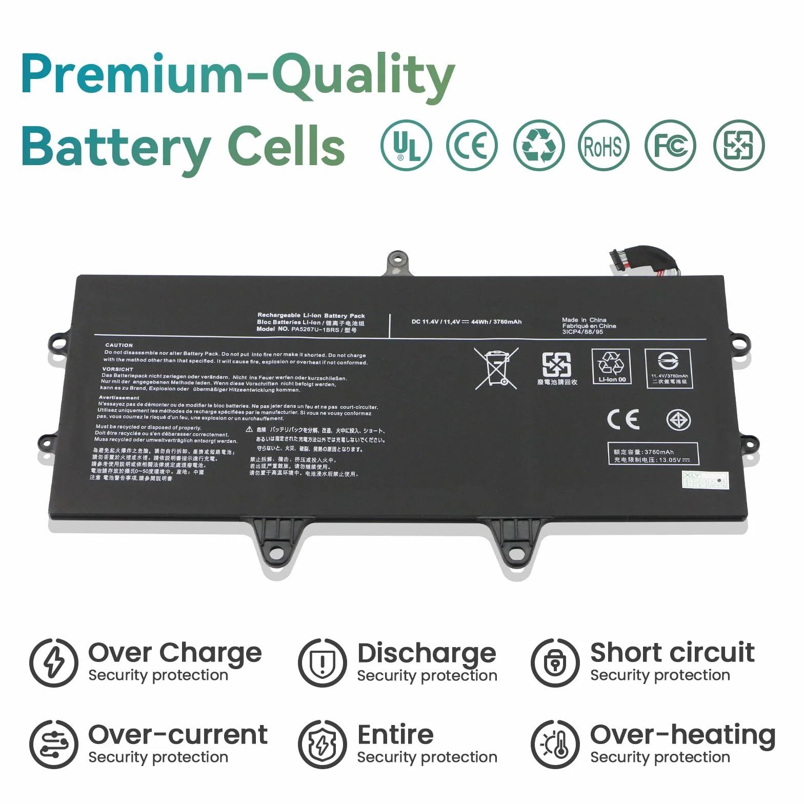Bateria do Toshiba Portege X20W-D Laptop PA5267U-1BRS