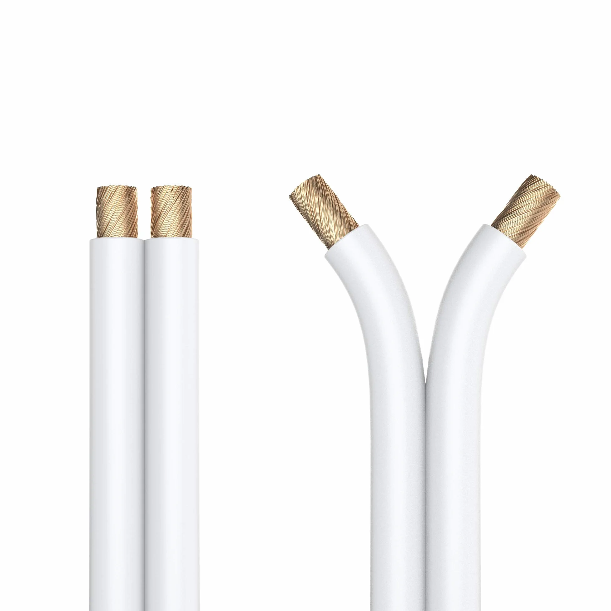 PureLink Kabel głośnikowy OFC 2 x 4,00 mm² 0,20 mm, 20,0 m, kabel miedziany z czystej miedzi do głośnika HiFi głośników subwoofera, kabel audio z oznaczeniem polaryzacji, biały