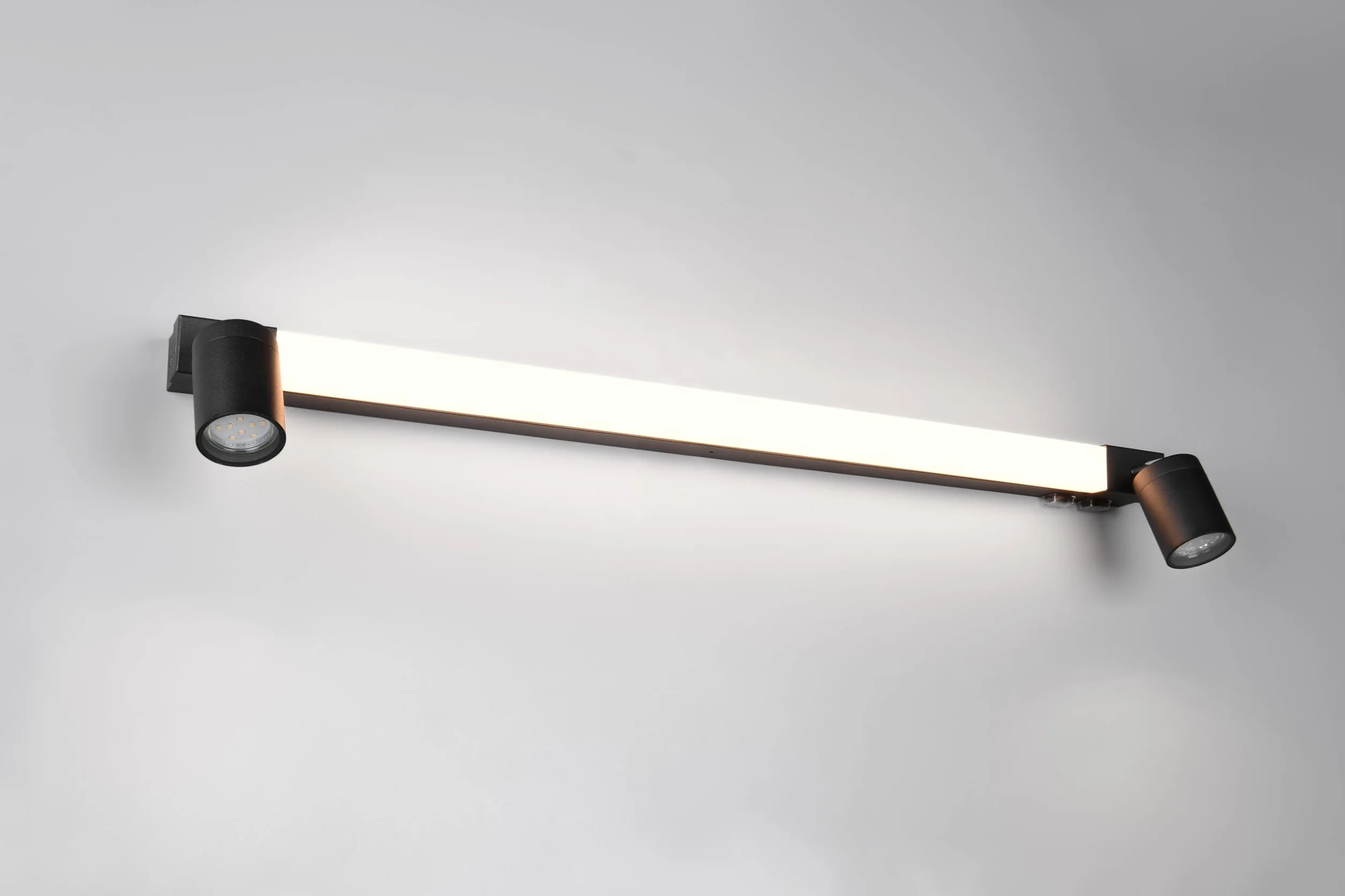 Trio Lampa łazienkowa LED Leuchten ENRICO 281479332, metal czarny matowy, 9 W LED, z wyłączeniem. 2x GU10, regulowany kolor światła