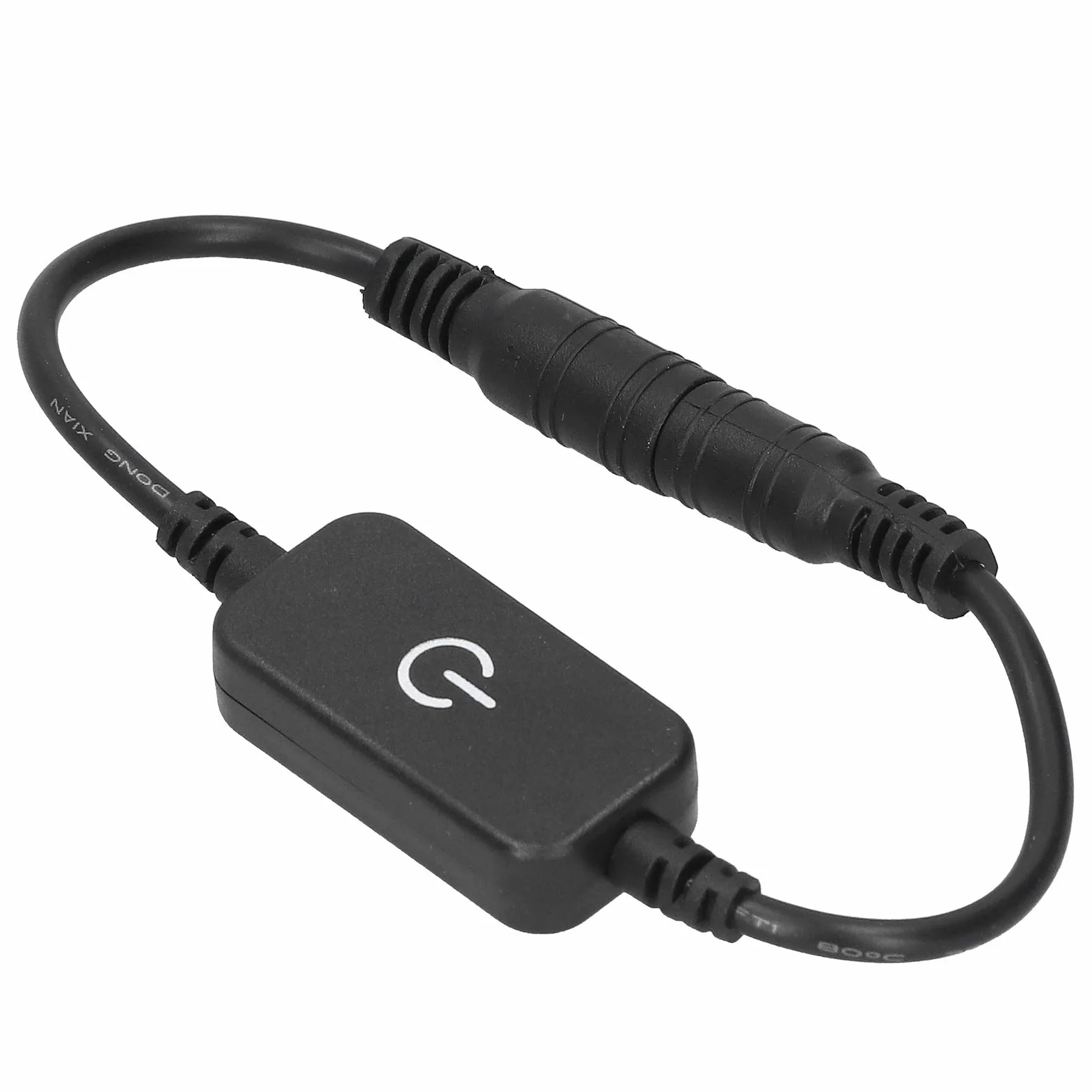 Ejoyous Dotykowy ściemniacz LED, Dotykowy Włącznik/wyłącznik z wtyczką i Gniazdem 5,5mm, do Jednokolorowych Pasków LED o Napięciu 5V i 24V DC