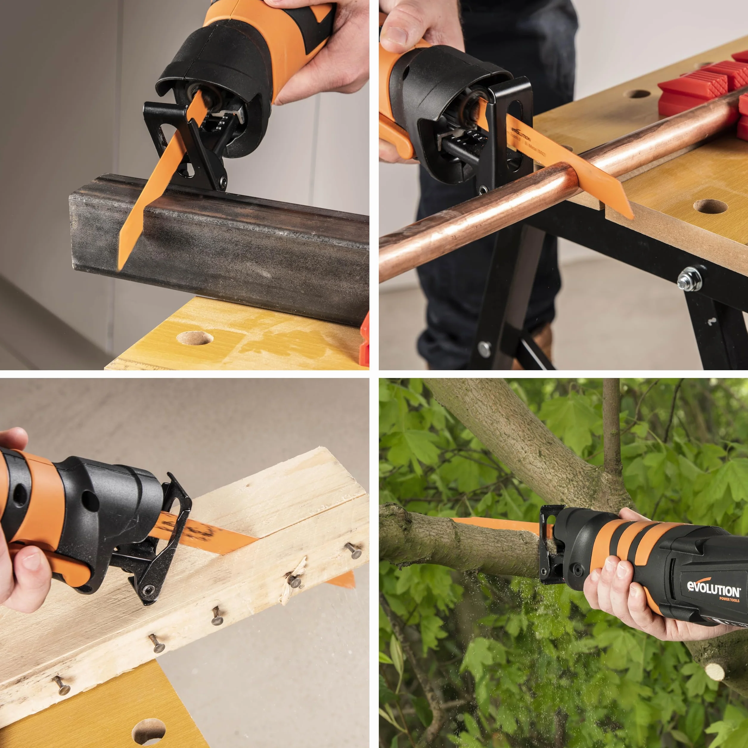 Evolution Power Tools R230RCP piła szablasta, piła uniwersalna, uchwyt obracany o 180°