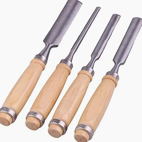 Carpenter Carpenter Carpenter Firmer Gouge Dłuto do drewna, narzędzia stolarskie, zestaw 4 szt