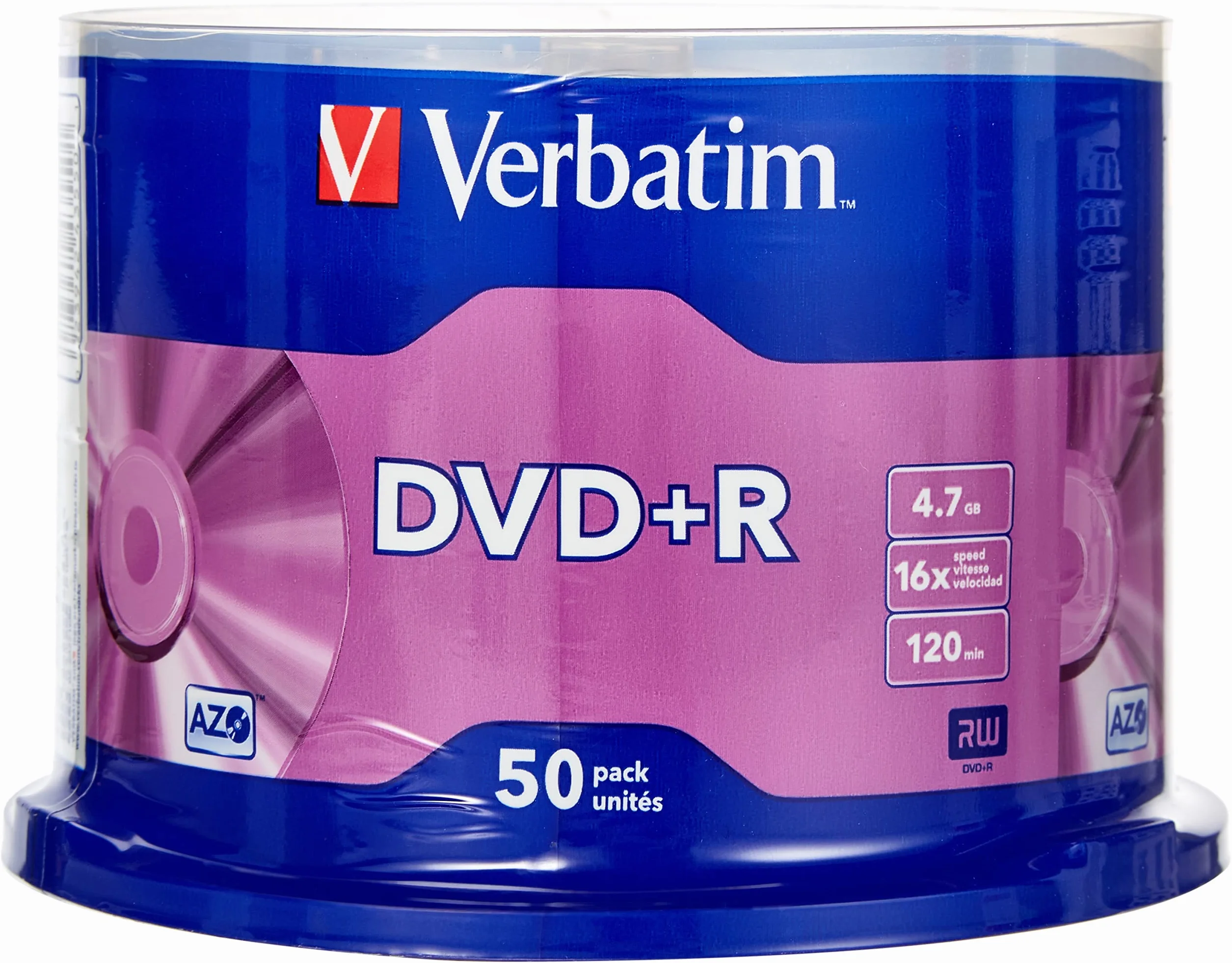 Verbatim 43550 4.7 GB 16x DVD-R Matowe Srebro, 50-Pak Wrzeciono