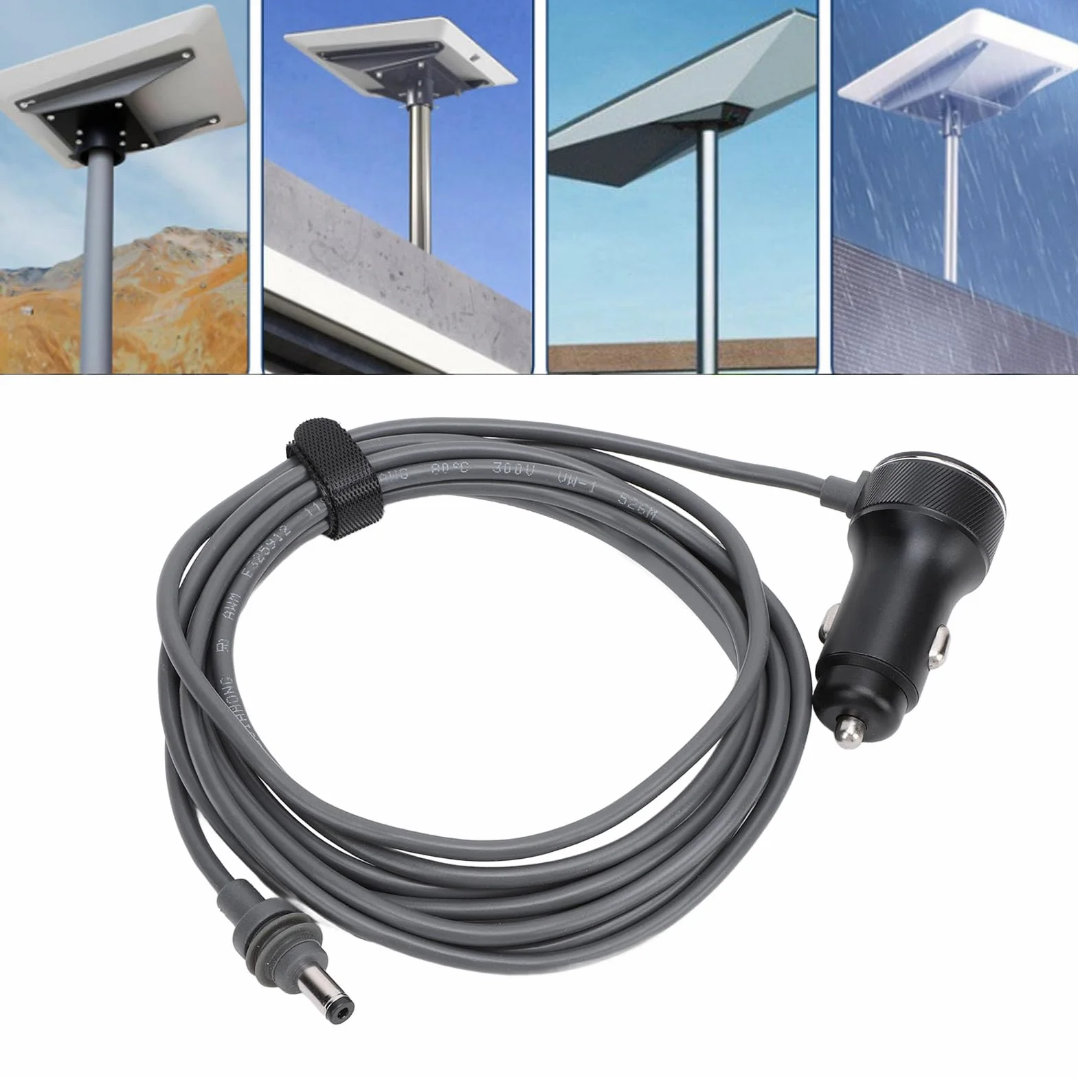Mini Kabel Zasilający Adapter Samochodowy 12V DC na zapalniczkę 4M