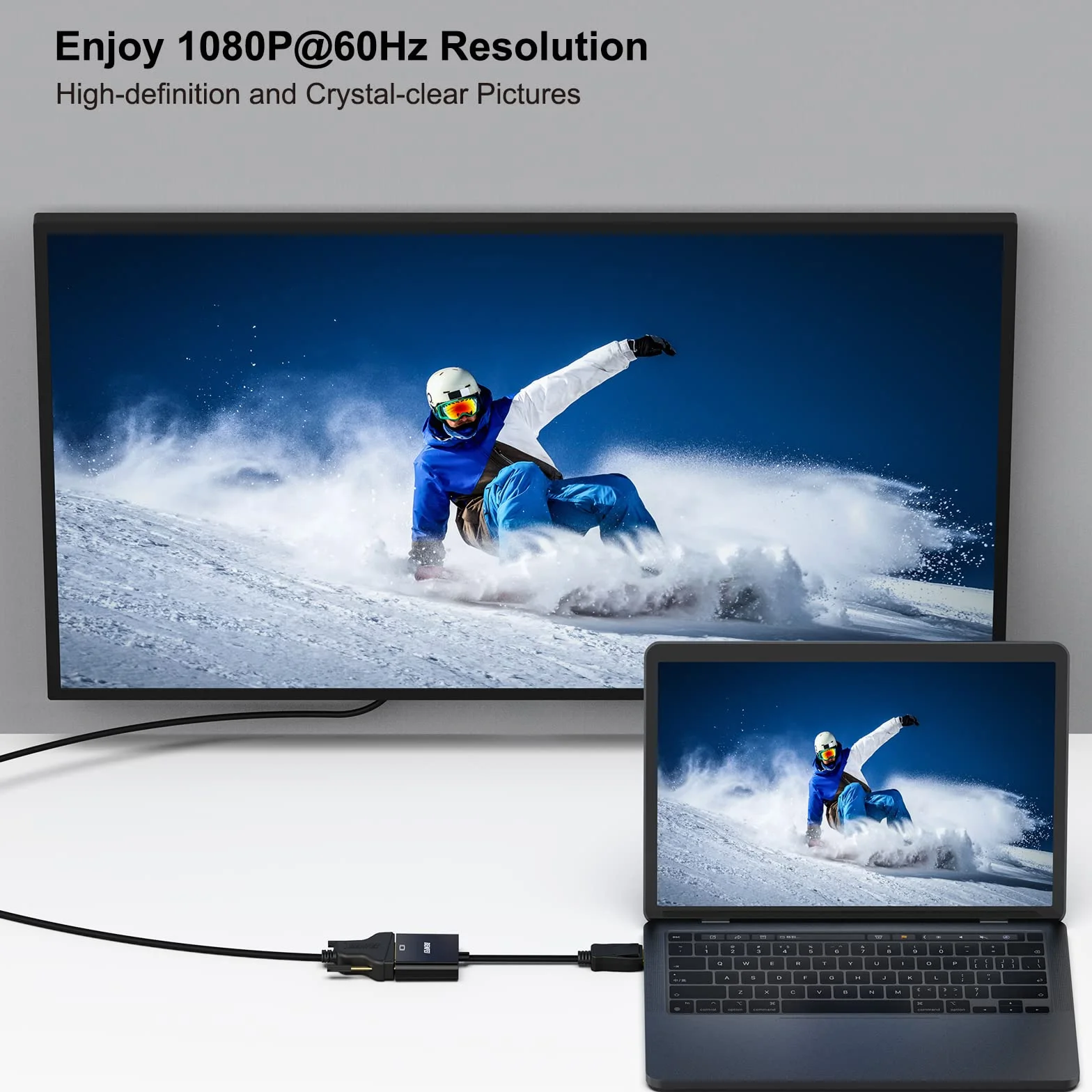 BENFEI DisplayPort na DVI adapter pozłacany DP męski żeński kompatybilny Lenovo Dell HP