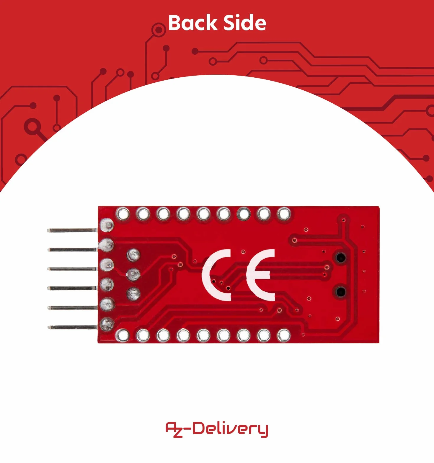 AZDelivery Adapter szeregowy Compatible with FT232RL USB na TTL dla 3,3 V i 5 V kompatybilny z Arduino wraz z e-book!