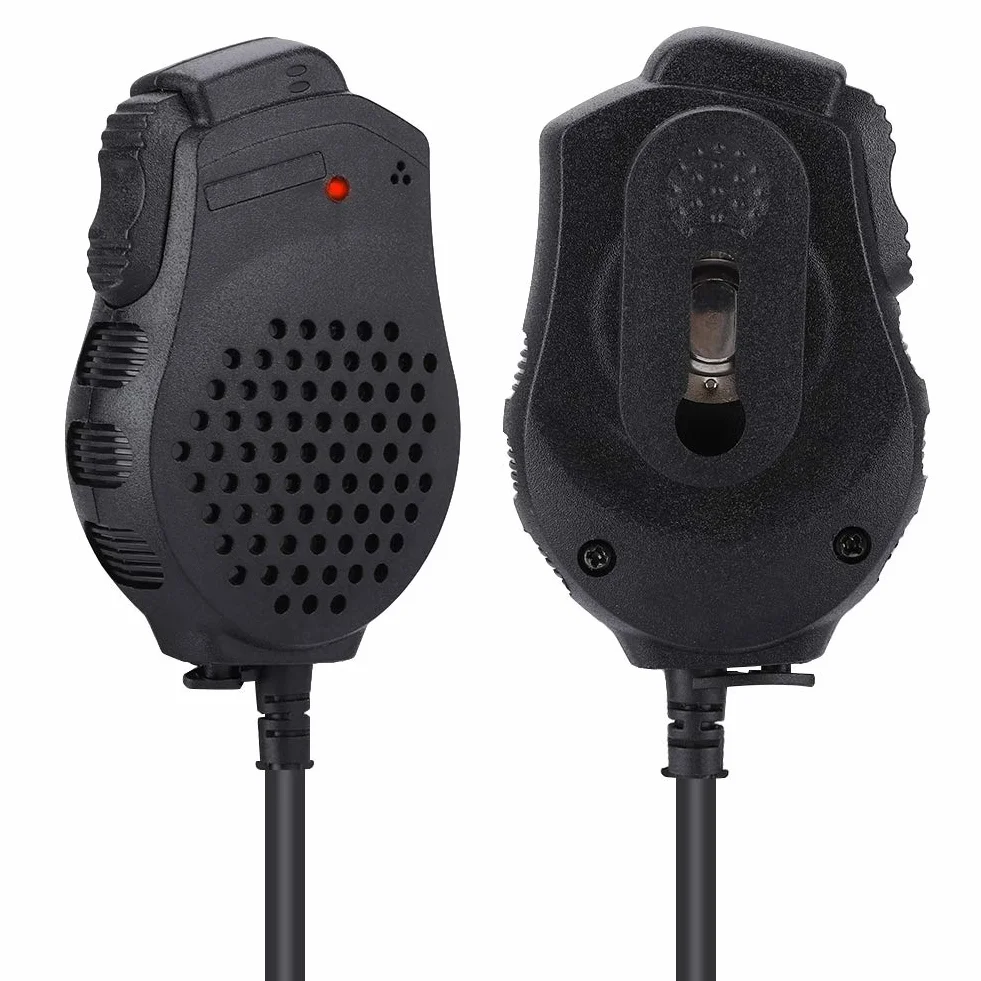 Mikrofon głośnikowy Walkie Talkie, ręczny mikrofon głośnikowy MiNi z podwójnym mikrofonem PTT do serii UV-82 Walkie Talkie, Radio