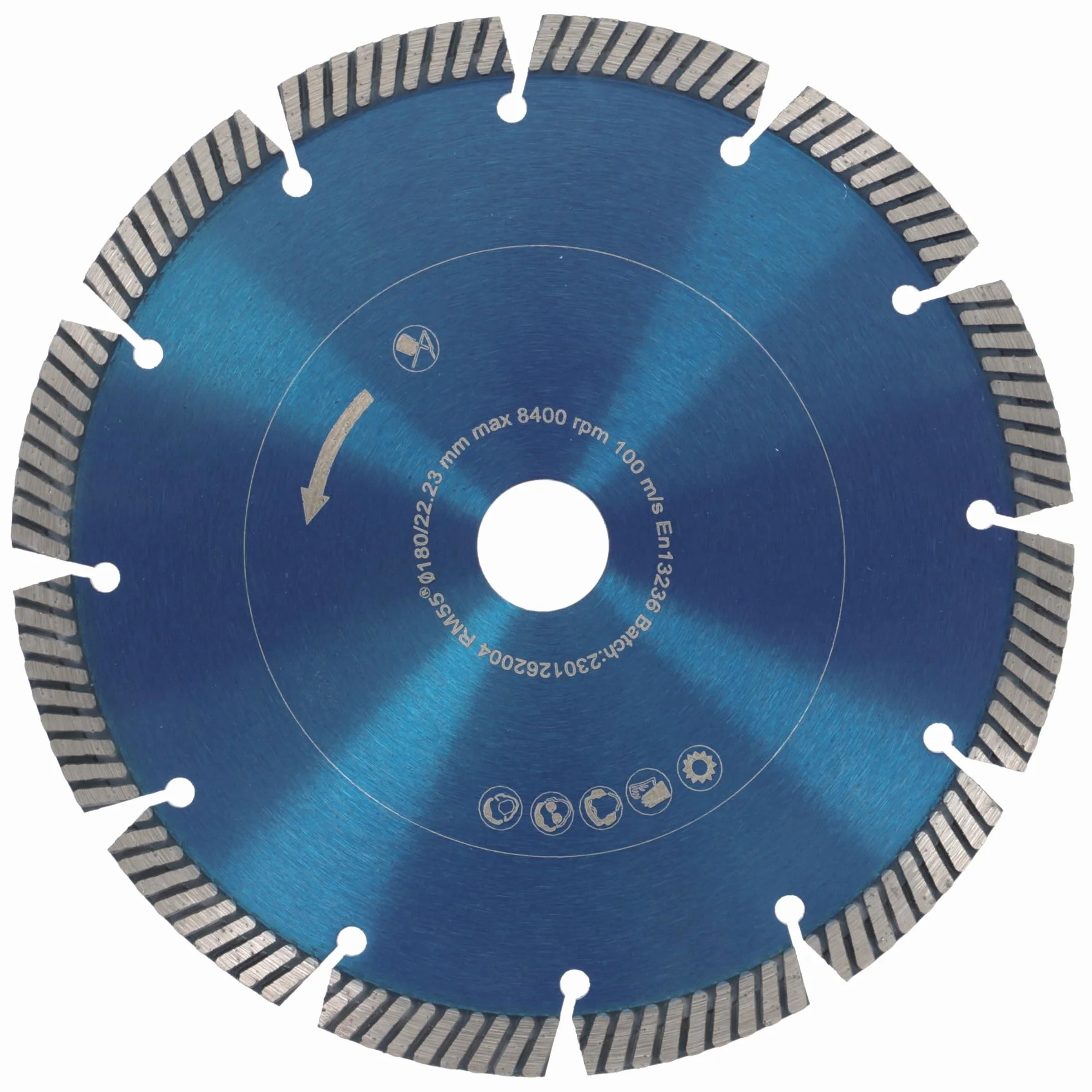 PRODIAMANT profesjonalna diamentowa tarcza do cięcia granitu FASTCUT 180 mm x 22,23 mm diamentowa tarcza tnąca 180 mm do bardzo twardych materiałów budowlanych, takich jak piaskowiec wapienny