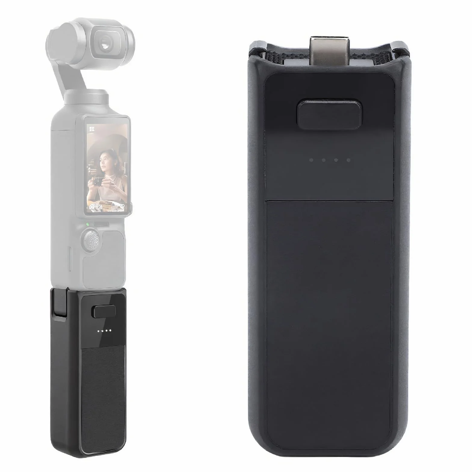 Uchwyt Baterii do Pocket 3, 2800 mAh Power Bank z Gwintem 1/4 Cala