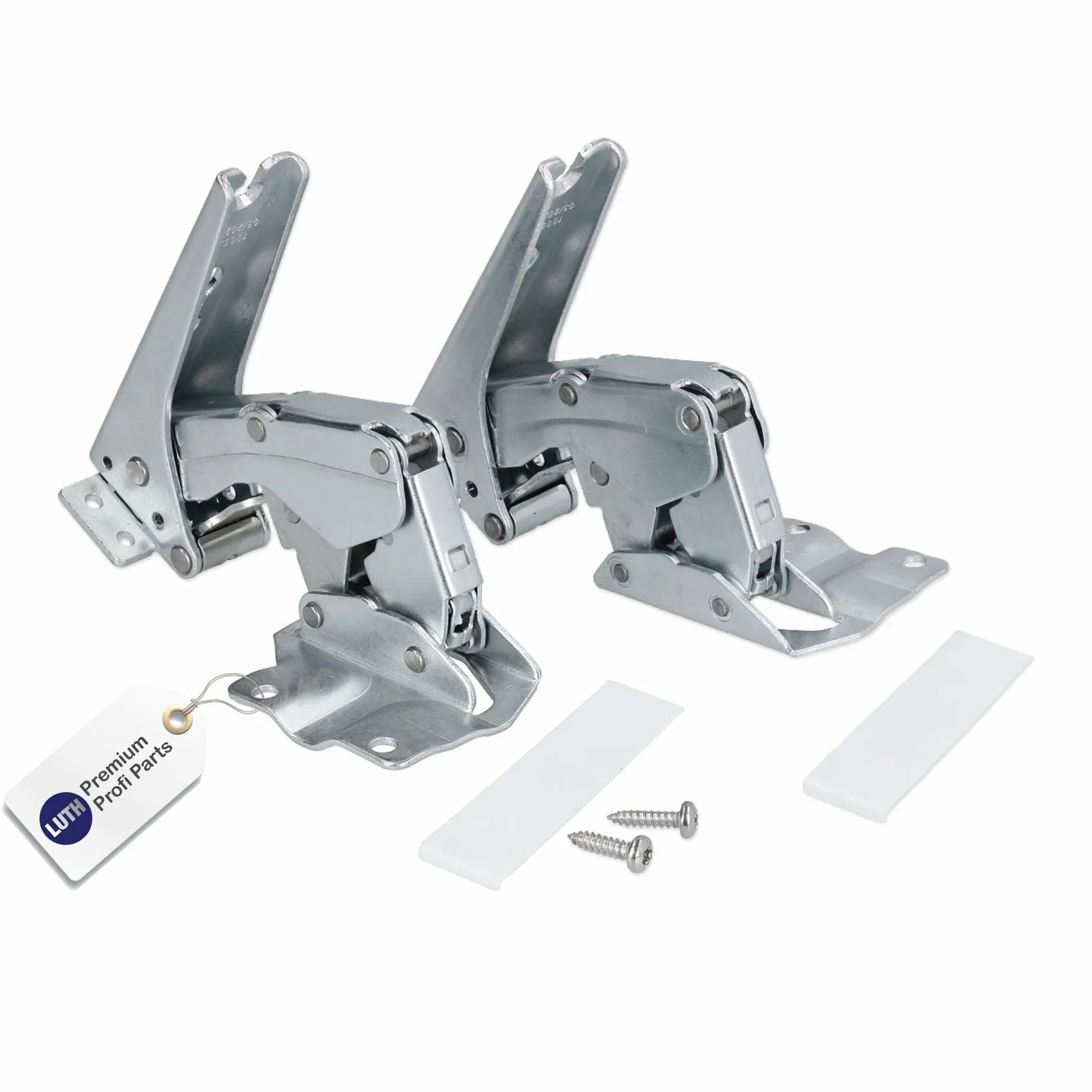 LUTH Premium Profi Parts Zawias drzwiowy zestaw zawiasów do lodówki, kompatybilny z Bosch Siemens Neff AEG Constructa Balay 00481147 481147
