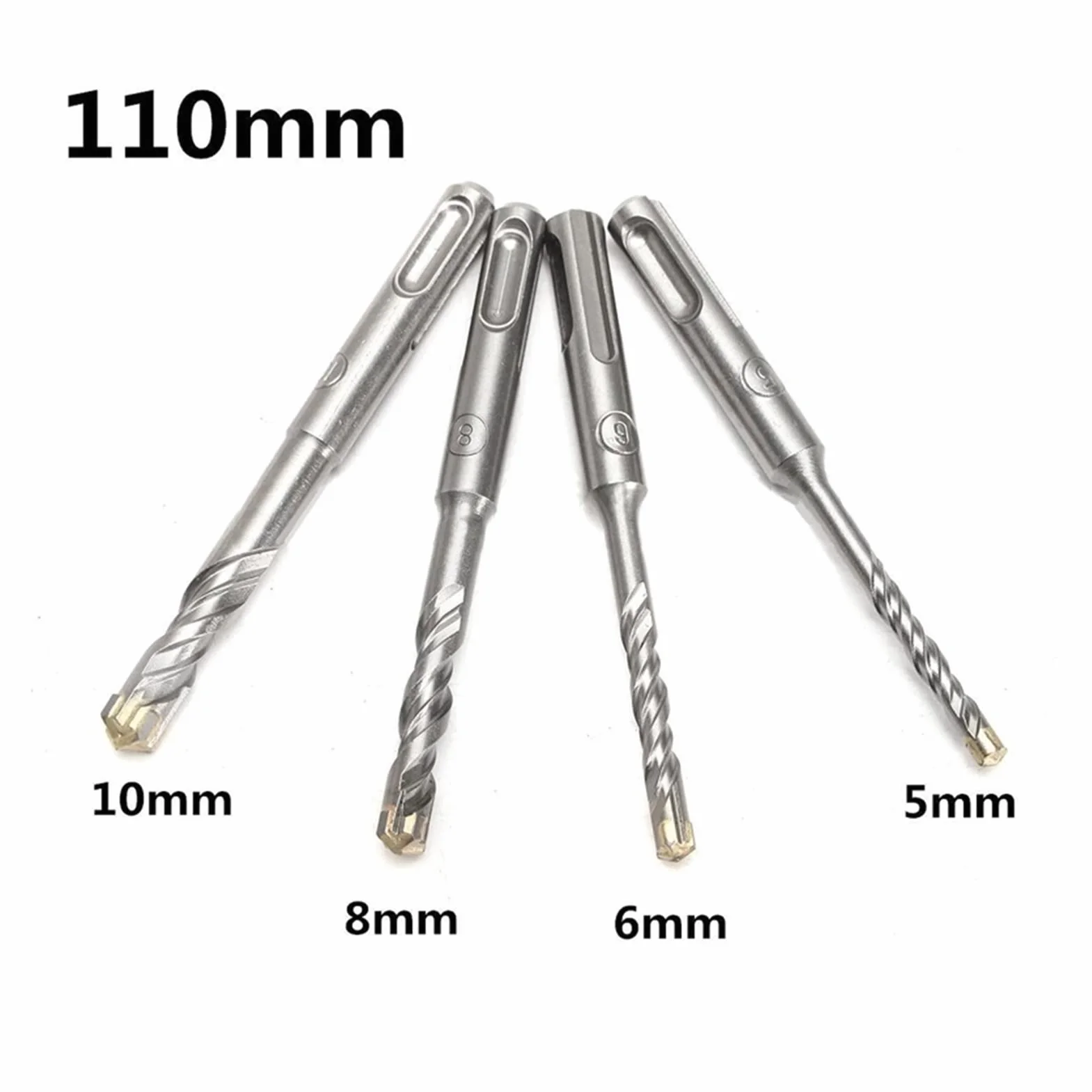 Zestaw wiertła obrotowego SDS Plus， Wiertło udarowe z podwójną spiralą SDS Plus o średnicy 110 mm do betonu 5-10 mm | 5mm