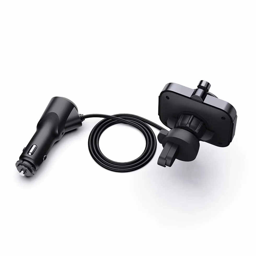 SAVIO Adapter Bluetooth do zapalniczki samochodowej - Nadajnik FM do samochodu Bluetooth - Adapter Bluetooth do samochodu - Adapter Bluetooth do radia samochodowego - Bluetooth 5.0 - Karta SD