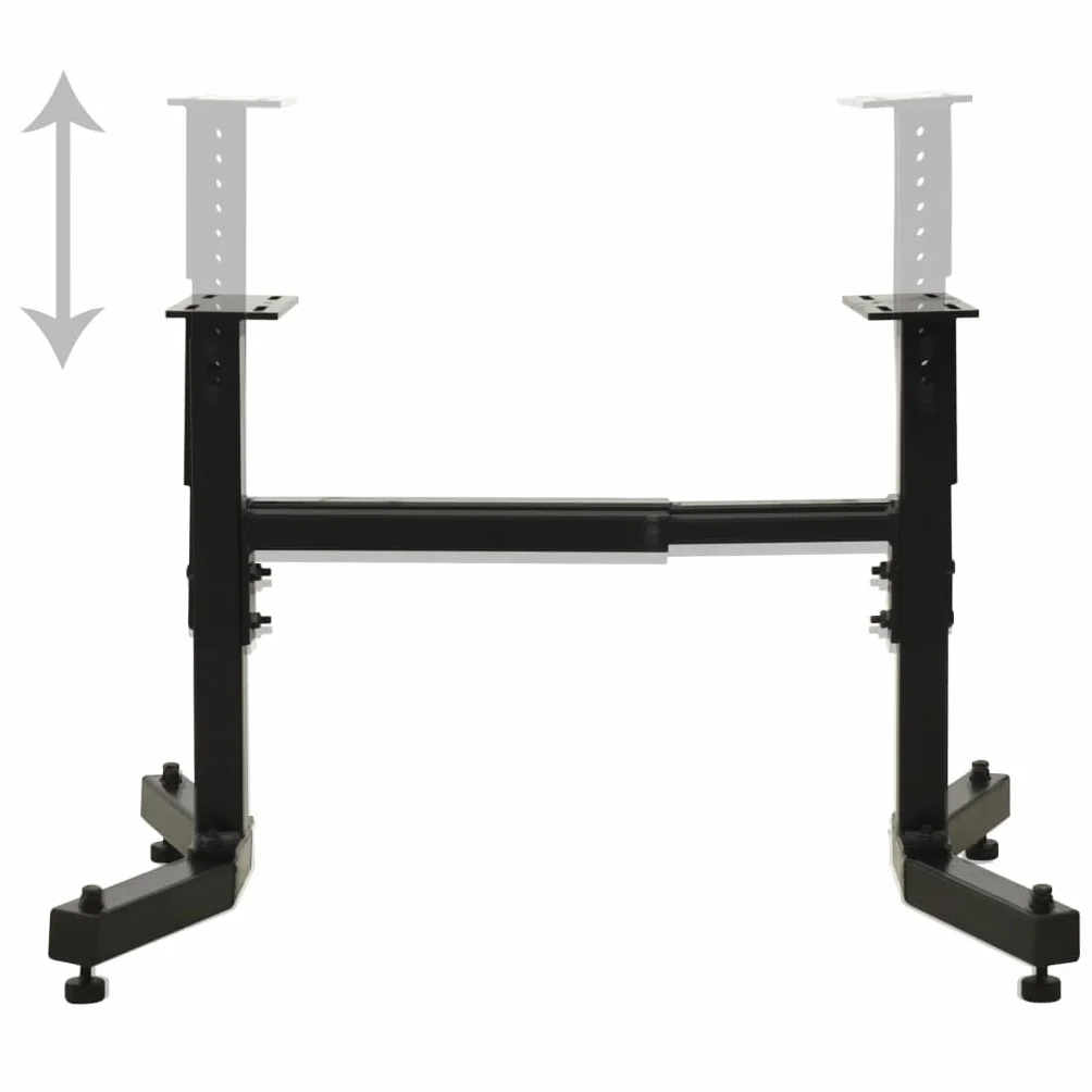 Uniwersalna tokarka stojak ze stali z gumowymi nóżkami, regulowana wysokość i długość, platforma 215 x 110 mm, do tokarki w warsztacie i modelarstwie, stabilna podstawa do tokarki