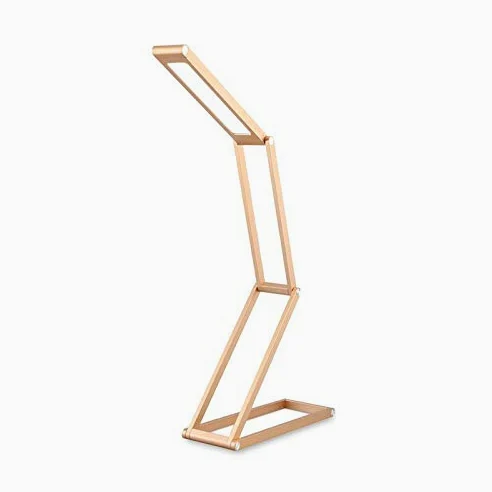 RTHGTFTD Lampka biurkowa USB. Akumulator DOPROWADZIŁO Lampa biurkowa długa Przenośna ściemnialna DOPROWADZIŁO Lampa stołowa Stopu Aluminium Składany Long Long Reading Light (Color : Gold)