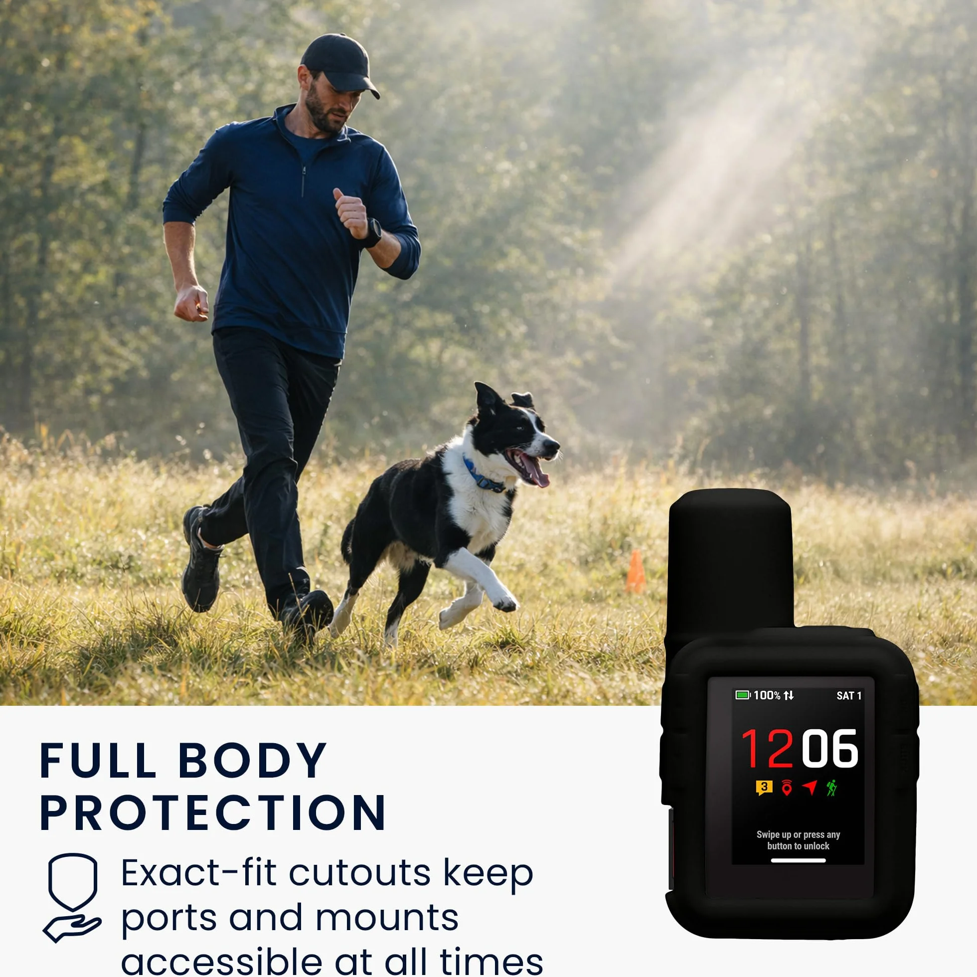 kwmobile Etui ochronne do Garmin inReach Mini 3 / Mini 3 Plus, czarny, Pokrowiec na GPS