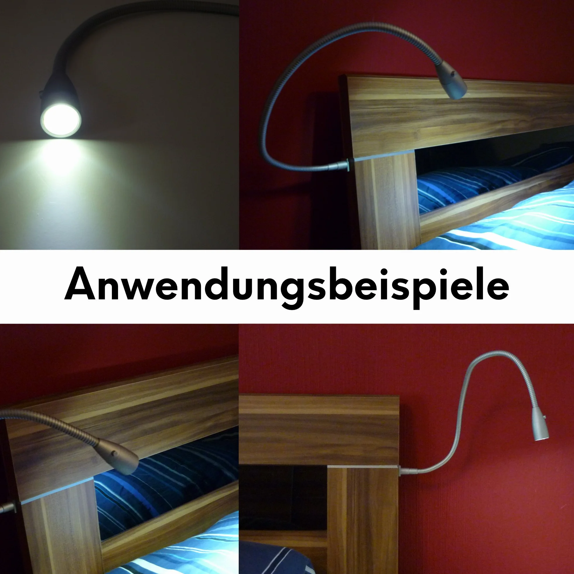 Lampa LED do Czytania, Lampka Nocna - Zestaw 2 Szt