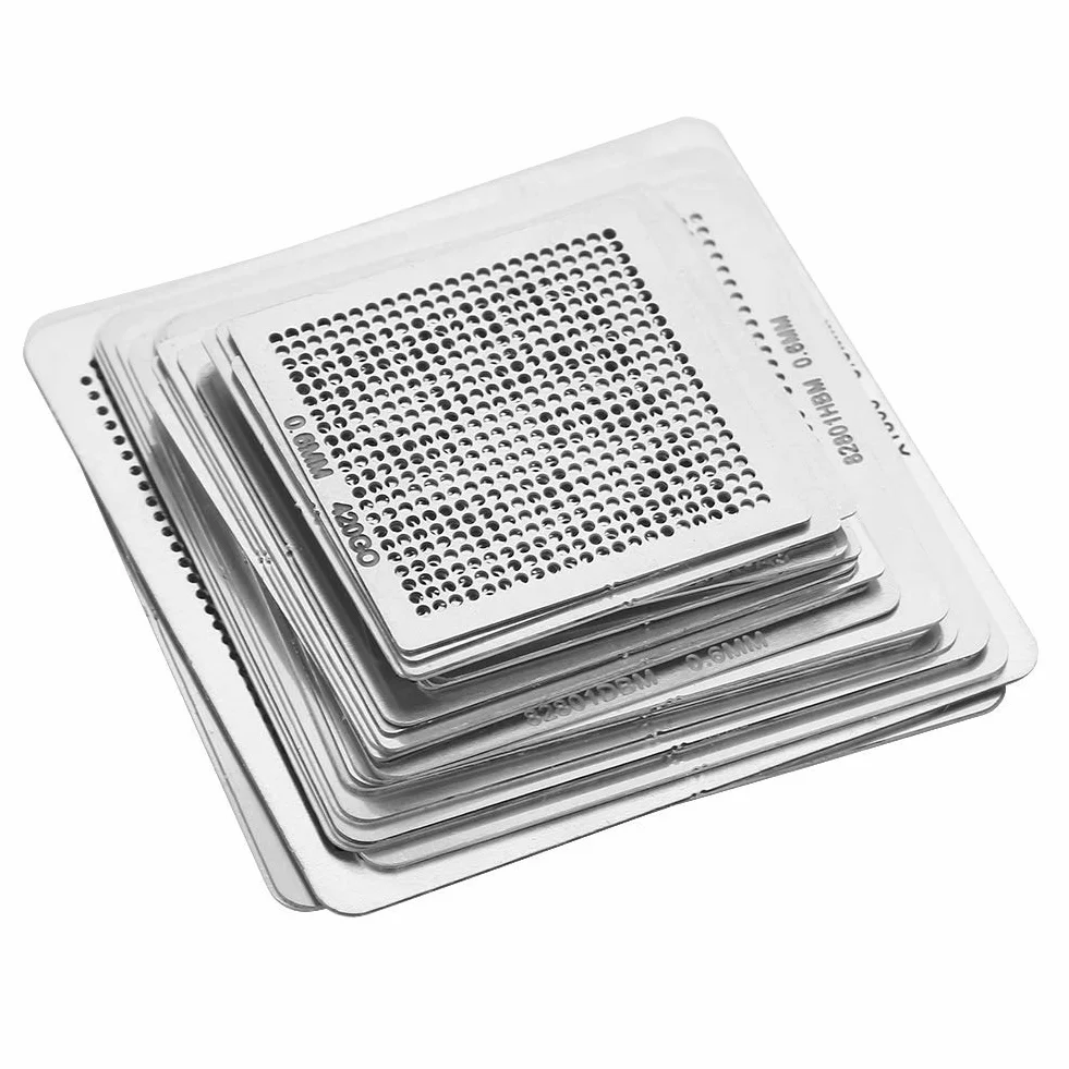 33Pcs Universal BGA Reballing Rework Net Schablonen, direkt Set Set
