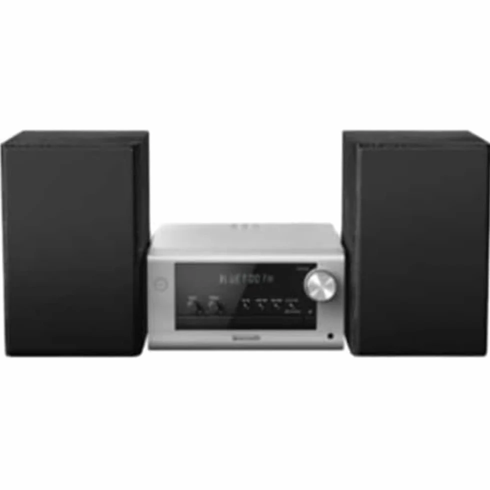Panasonic Neat SC-PM700EG-S System Stereo z Odtwarzaczem Cd, Srebrny, 80W