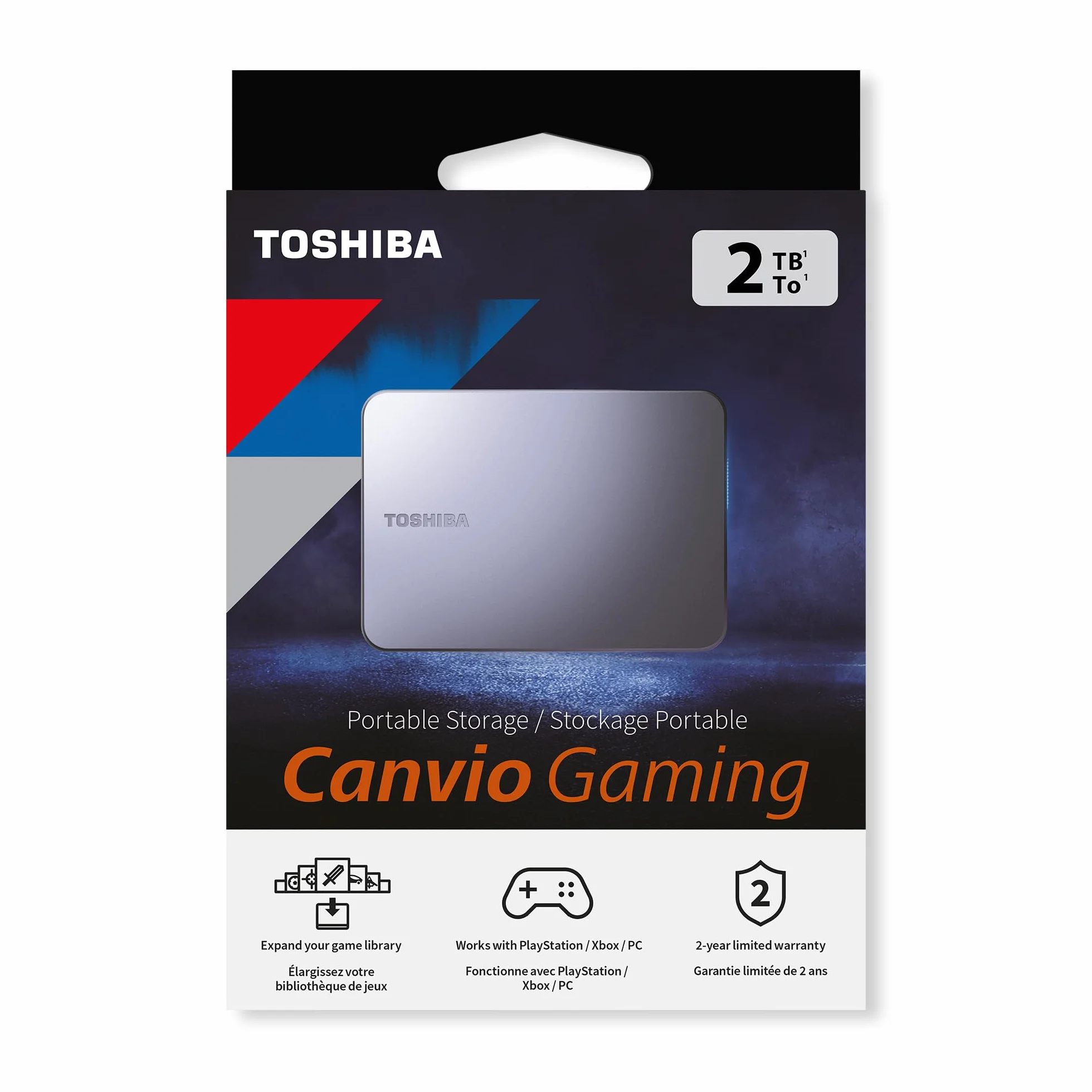 Toshiba CANVIO GAMING 2TB zewnętrzny dysk twardy 2.5 USB 3.2 Gen 1 czarny