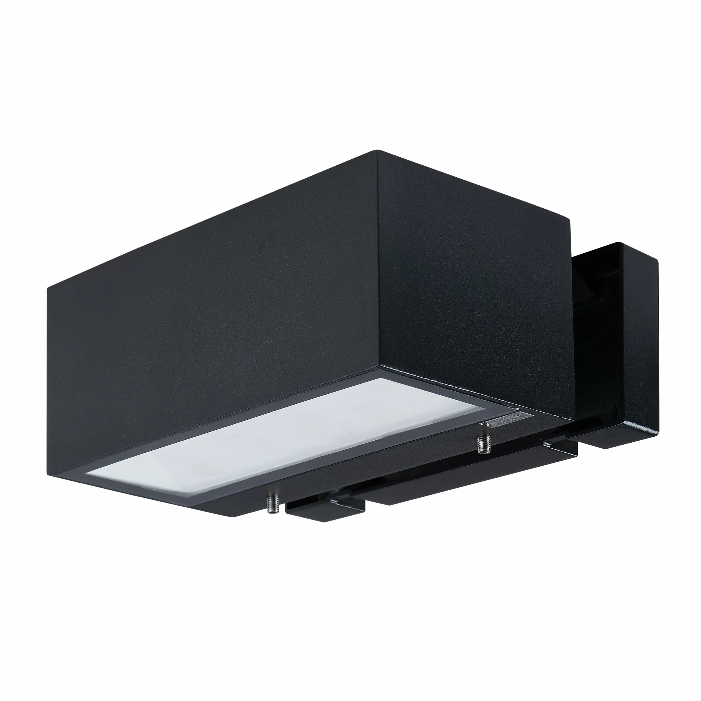 EGLO LED lampa ścienna Spongano, oświetlenie zewnętrzne, kinkiet na ścianę | prostokątna lampa aluminiowa antracyt, szkło przezroczyste, ciepła biel, IP65