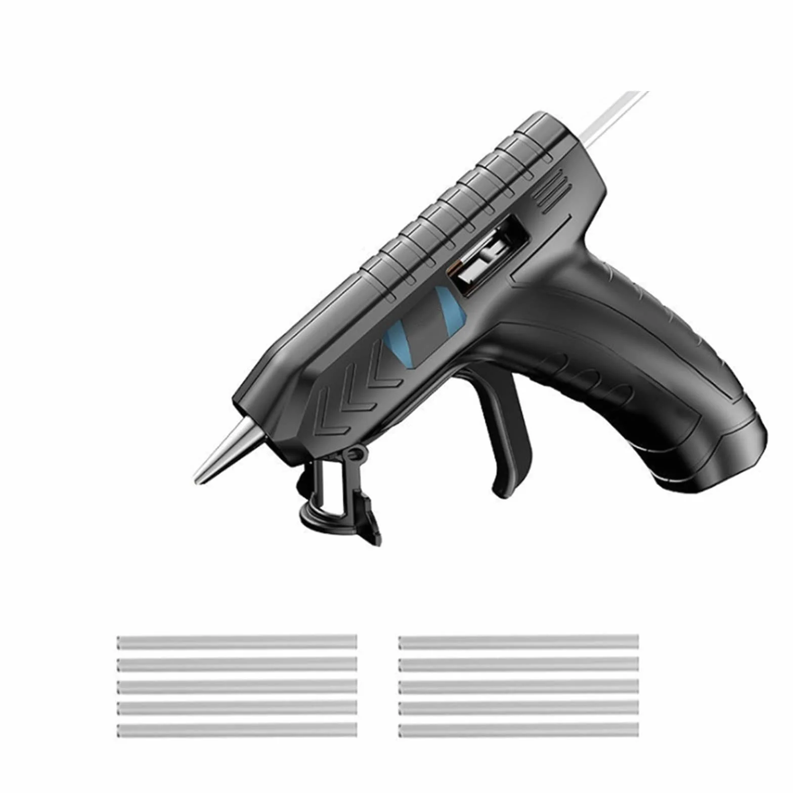 Pistolet Do Kleju Na GorąCo Przenośny Elektryczny Pistolet Do Klejenia Na Gorąco Z Klejem W Sztyfcie USB Akumulator Gospodarstwa Domowego Bezprzewodowy DIY Pistolet Do Klejenia Na Gorąco Spray Narzędz