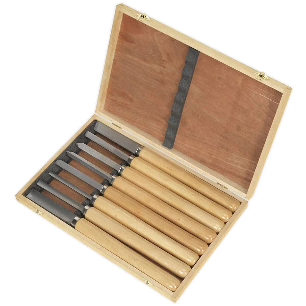 Sealey Lot de 8 fermoirs de tour pour le bois