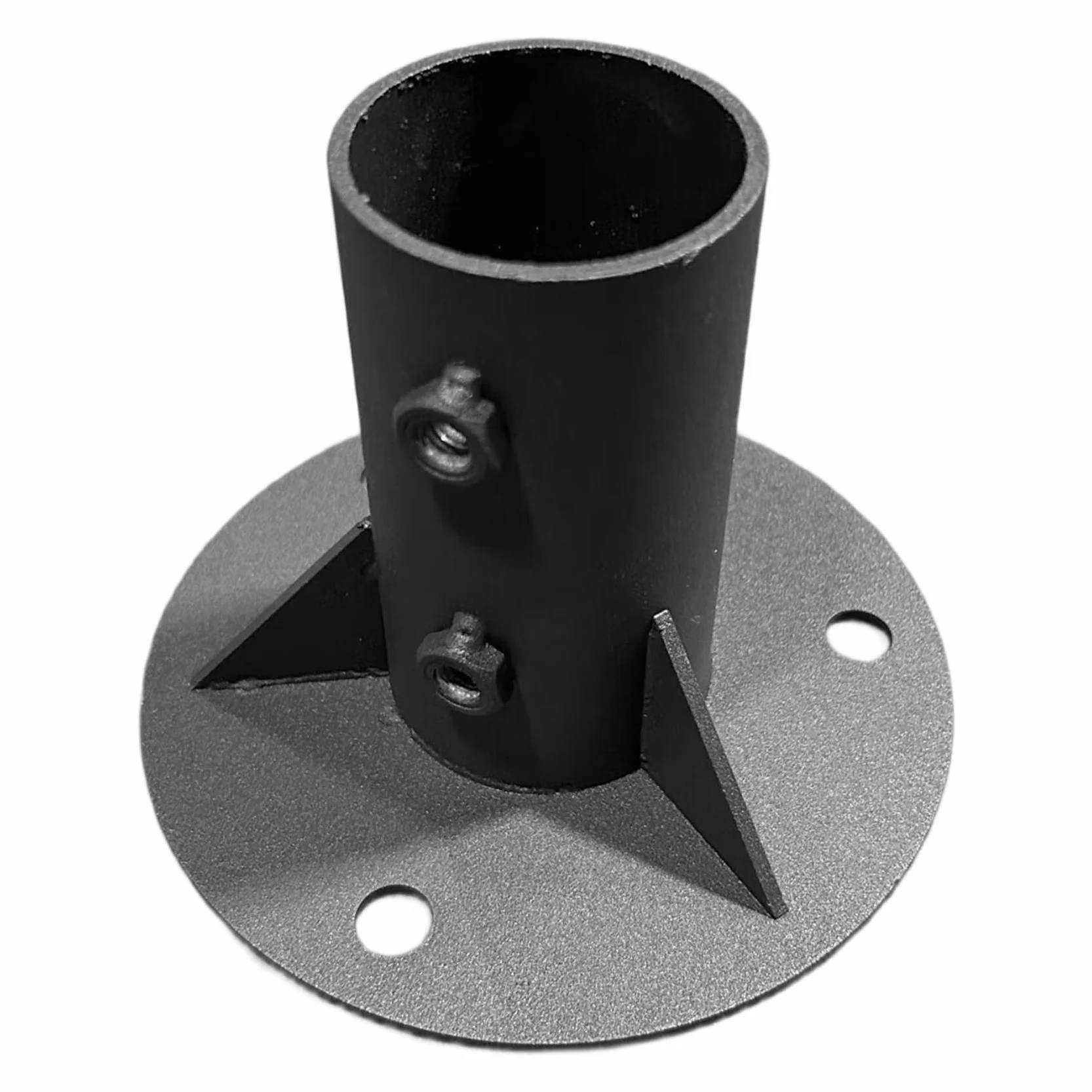 Słupek ogrodzeniowy z ogniwami łańcucha z uchwytem podłogowym – metalowe akcesoria do skrzynki pocztowej do ogrodzenia ogniw łańcucha 52 mm, idealne do bezpiecznych i stabilnych instalacji